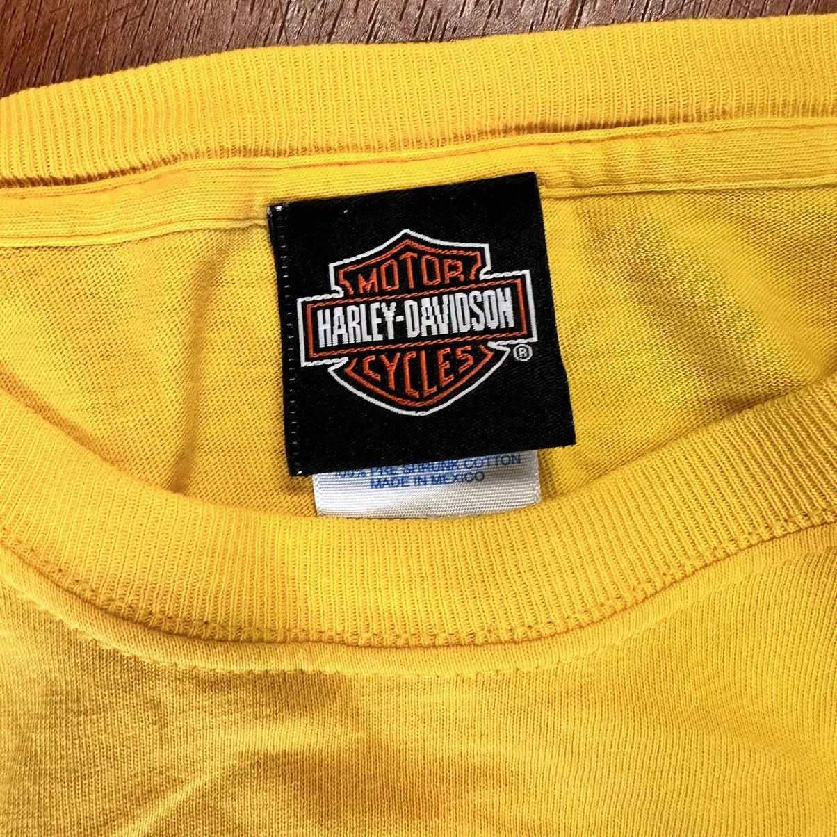 Harley Davidson Short Sleeve T Shirts Harley Davidson × Vintage ‘05 Harley Davidson Yellow Streetwear
