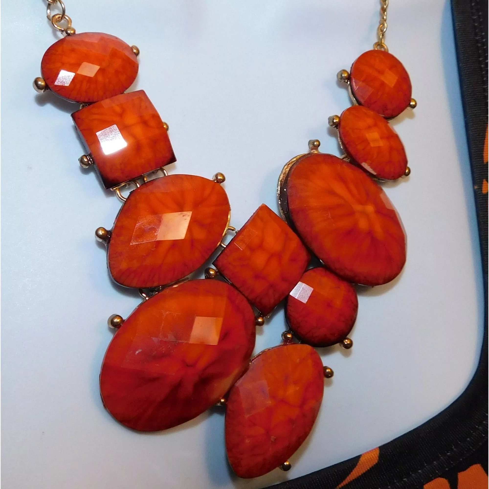Other Necklaces Other Acrylic Lava Statement Necklace Multi