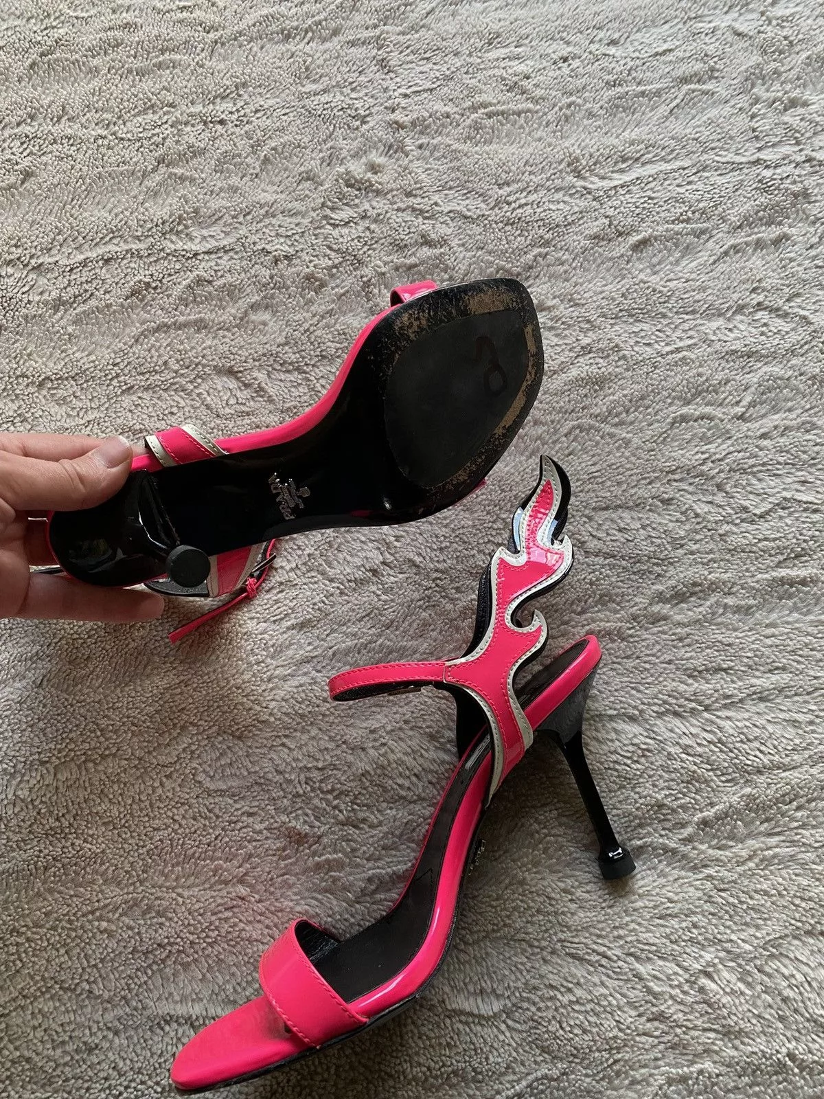 Prada Heels Prada flame leather heels 38 Pink