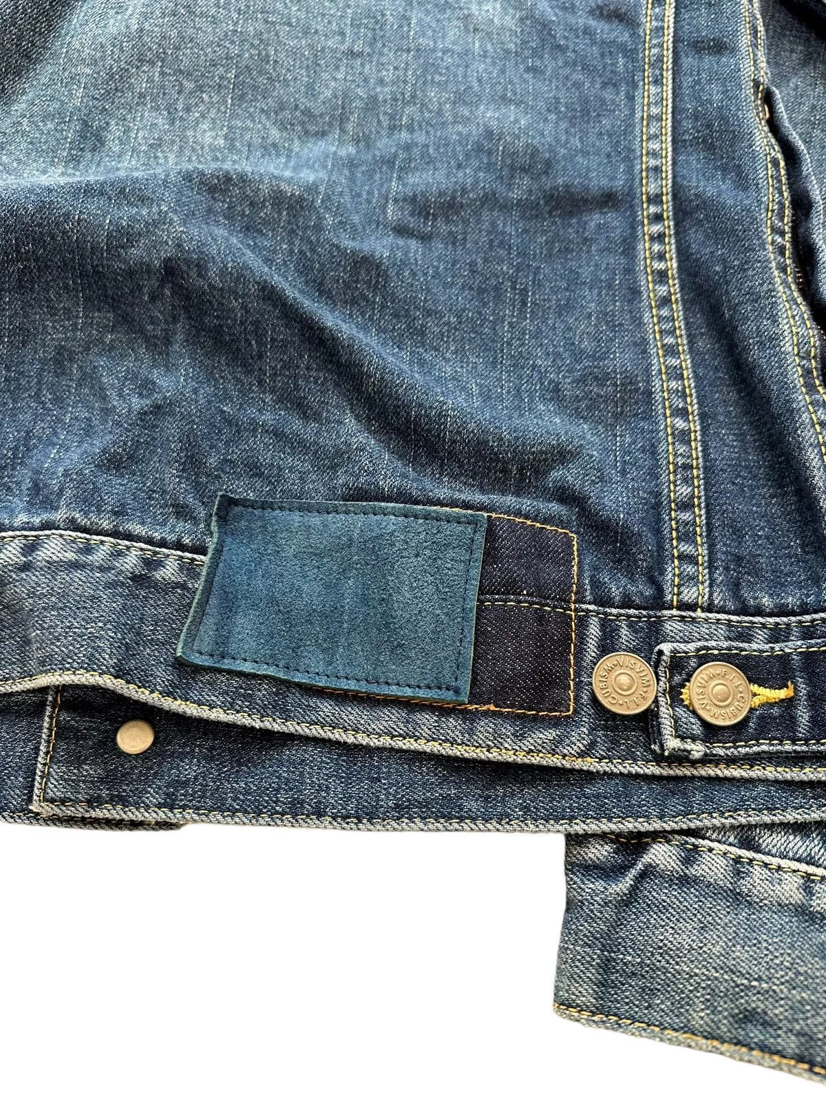 Visvim Denim Jackets Visvim Sz2 16SS SS 101 Damaged Indigo Jacket Blue