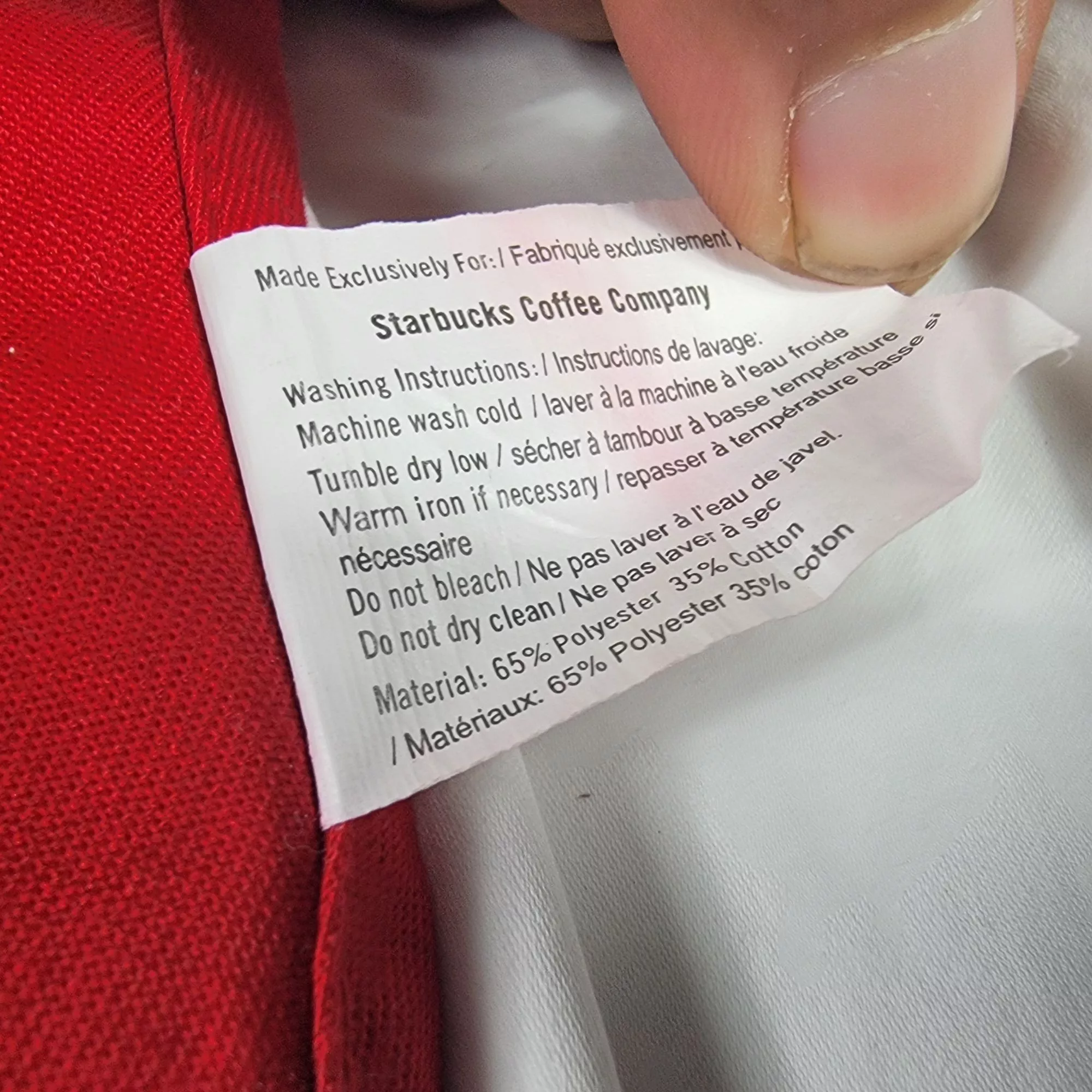 Other Miscellaneous Other Starbucks Red Apron With Embroidered Logo 2 Pockets Adjustab