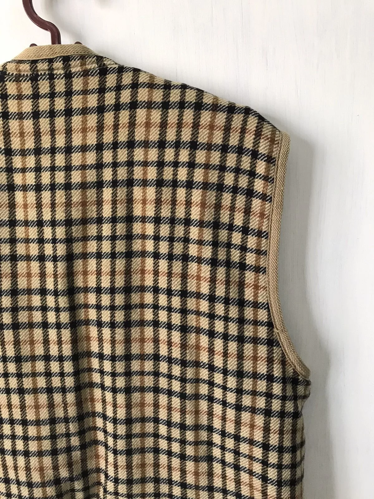 DAKS Vests Daks England Vest Fleece Sherpa Multi