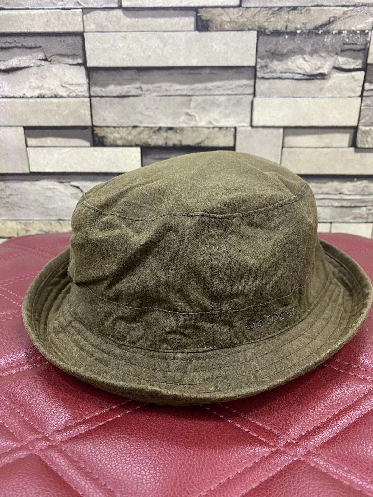 Barbour Hats BARBOUR WAX SPORTS BUCKET WAX HAT OLIVE Green