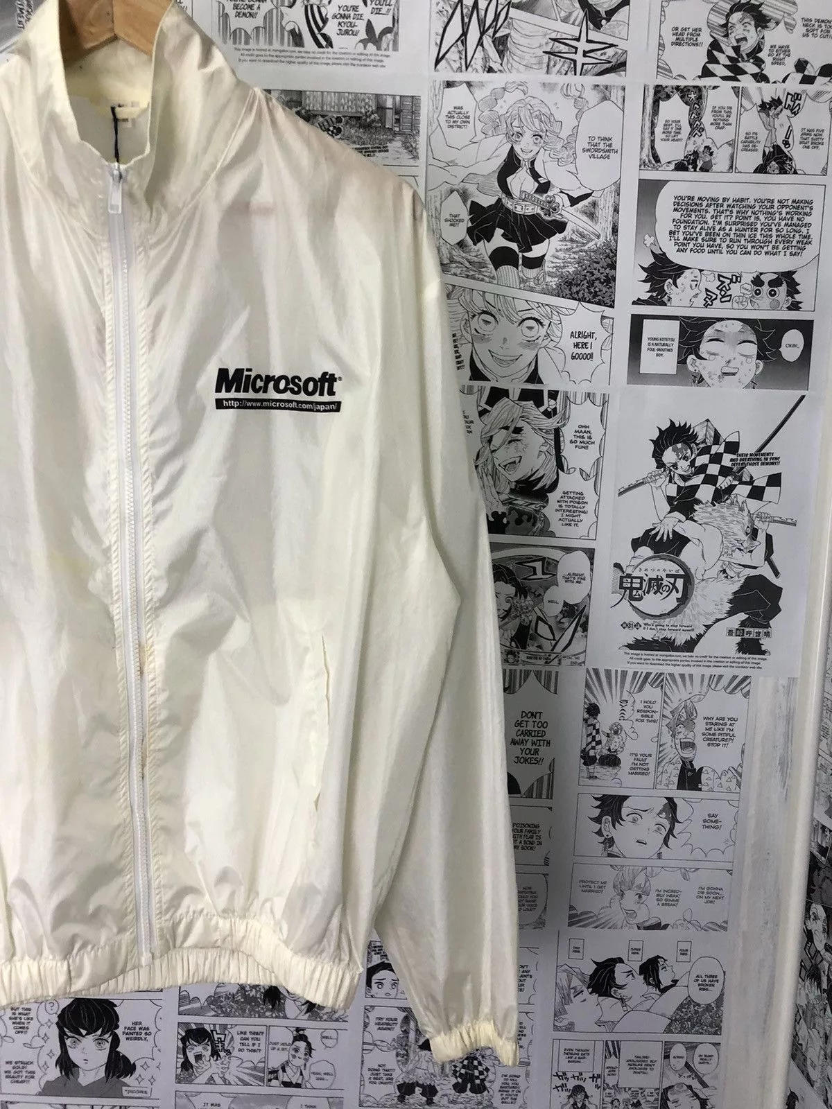 Microsoft Light Jackets Microsoft × Vintage 🔥Rare🔥Microsoft 98 Windbreaker Jacket White