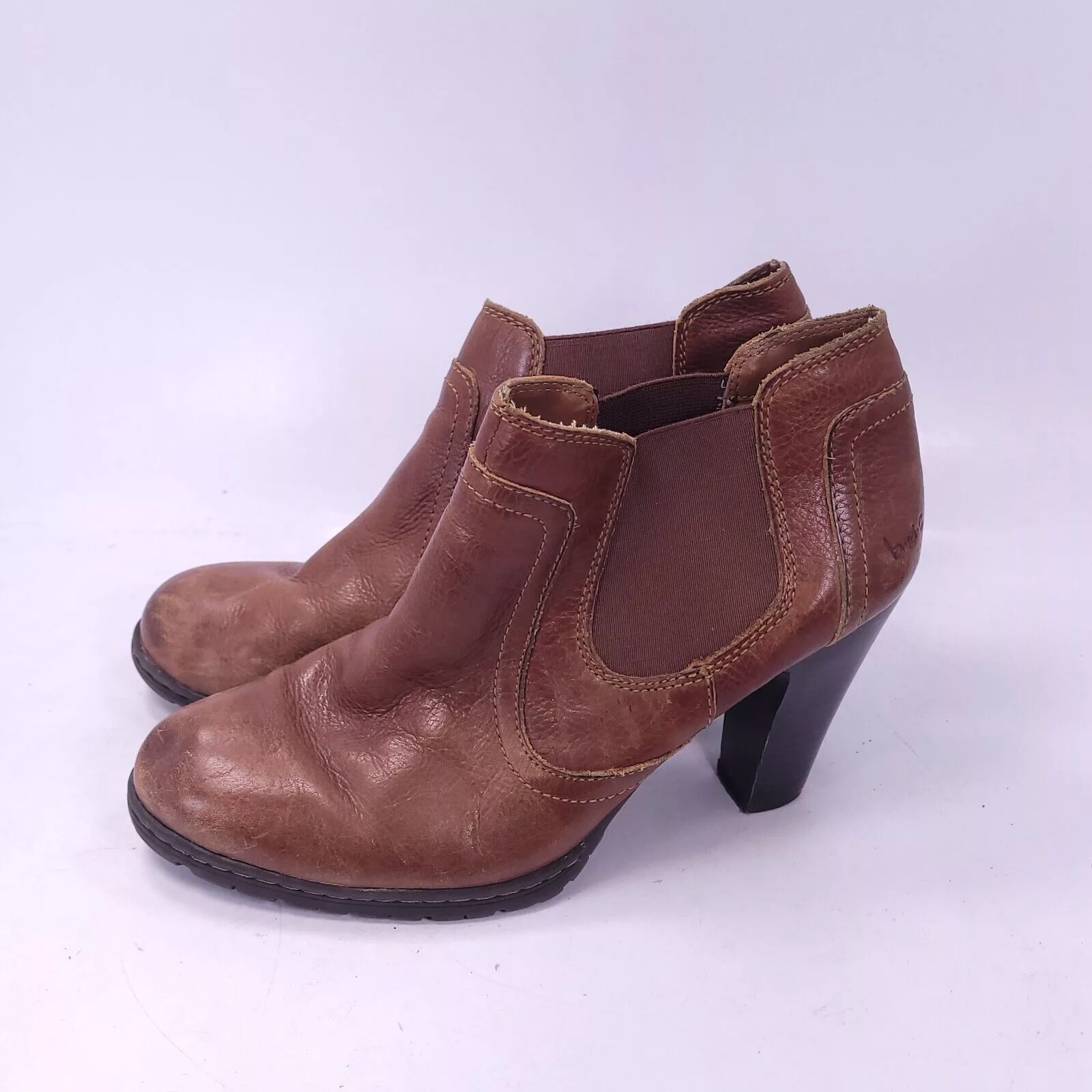 Born Boots b.o.c. Born Casual Heeled Boot Womens Size 8.5 BC4583 Brown