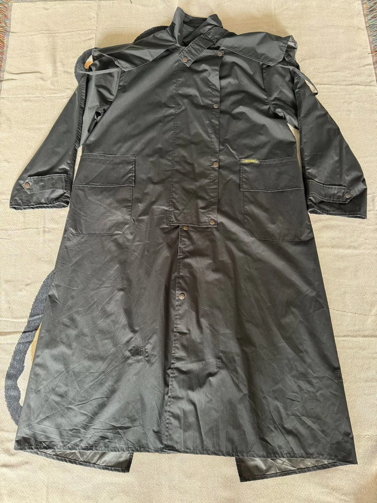 Designer Parkas Designer Australia Legend Driza Bone Riding Coat Raf Simons Black