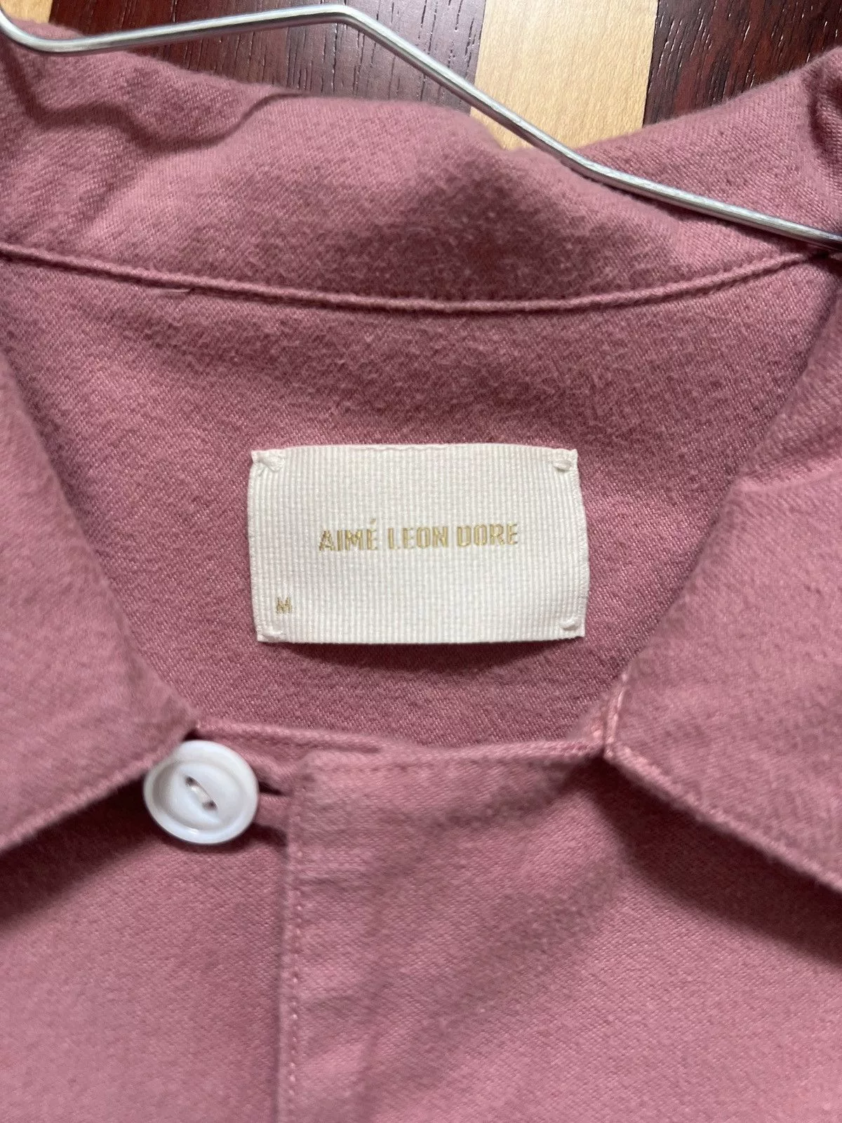Aime Leon Dore Shirts Button Ups Aime Leon Dore Camp Collar Twill Button Up Brown
