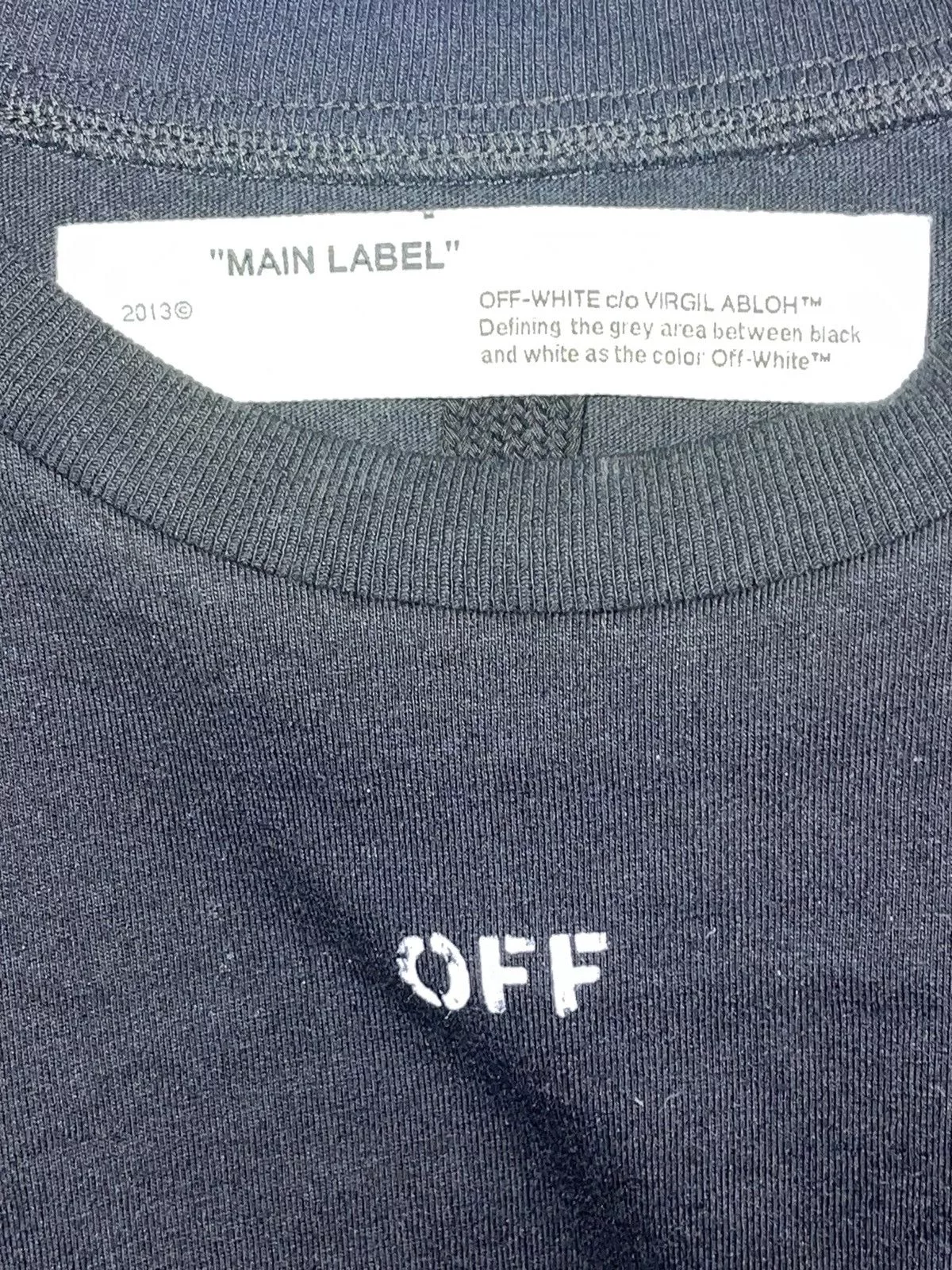 Designer Short Sleeve T Shirts Designer × Off-White × Virgil Abloh Virgil Abloh Off-White Ssense Diagonal Spray Tee Sz M Black