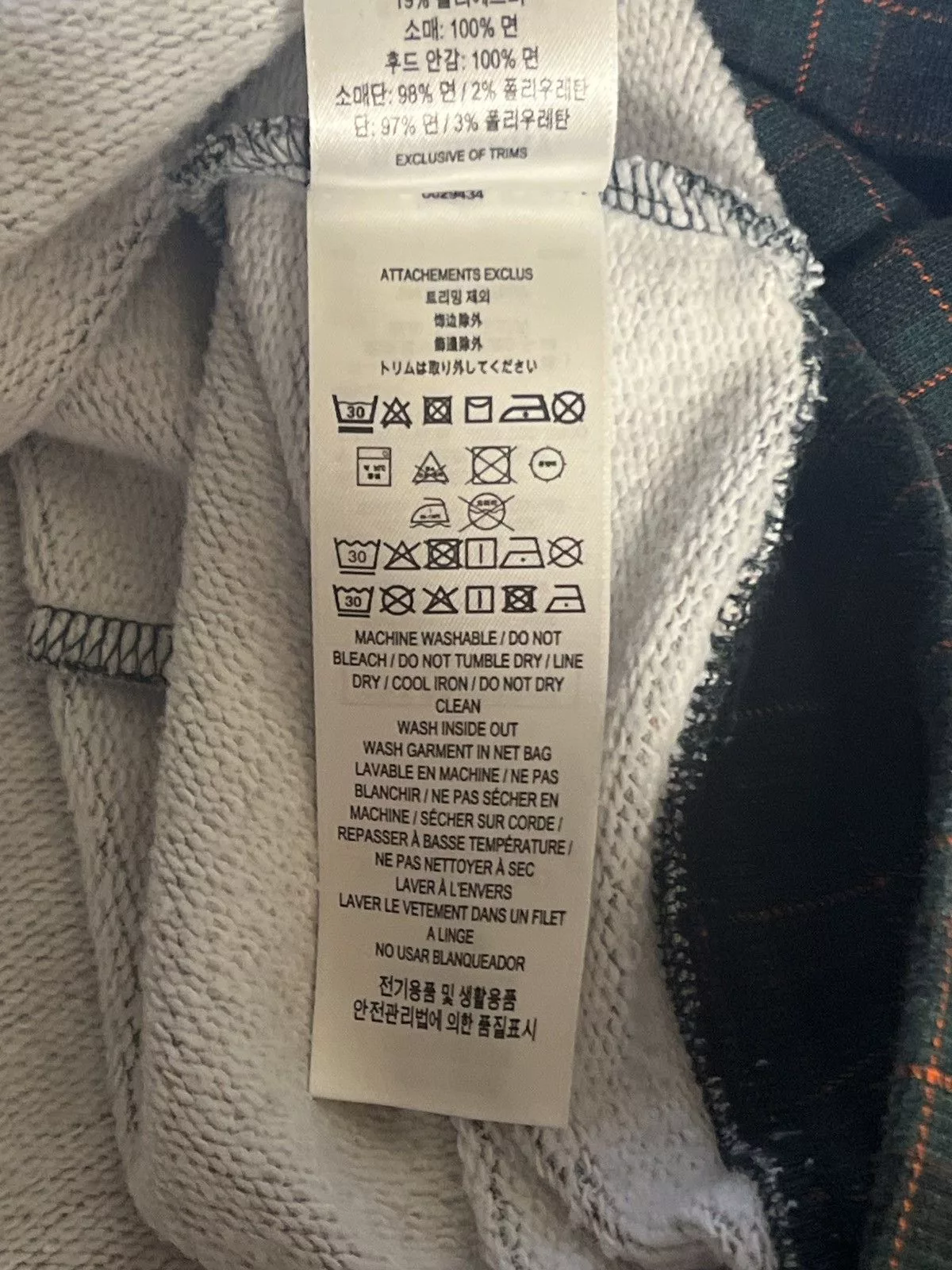 Burberry Light Jackets Burberry green patchwork hoodie