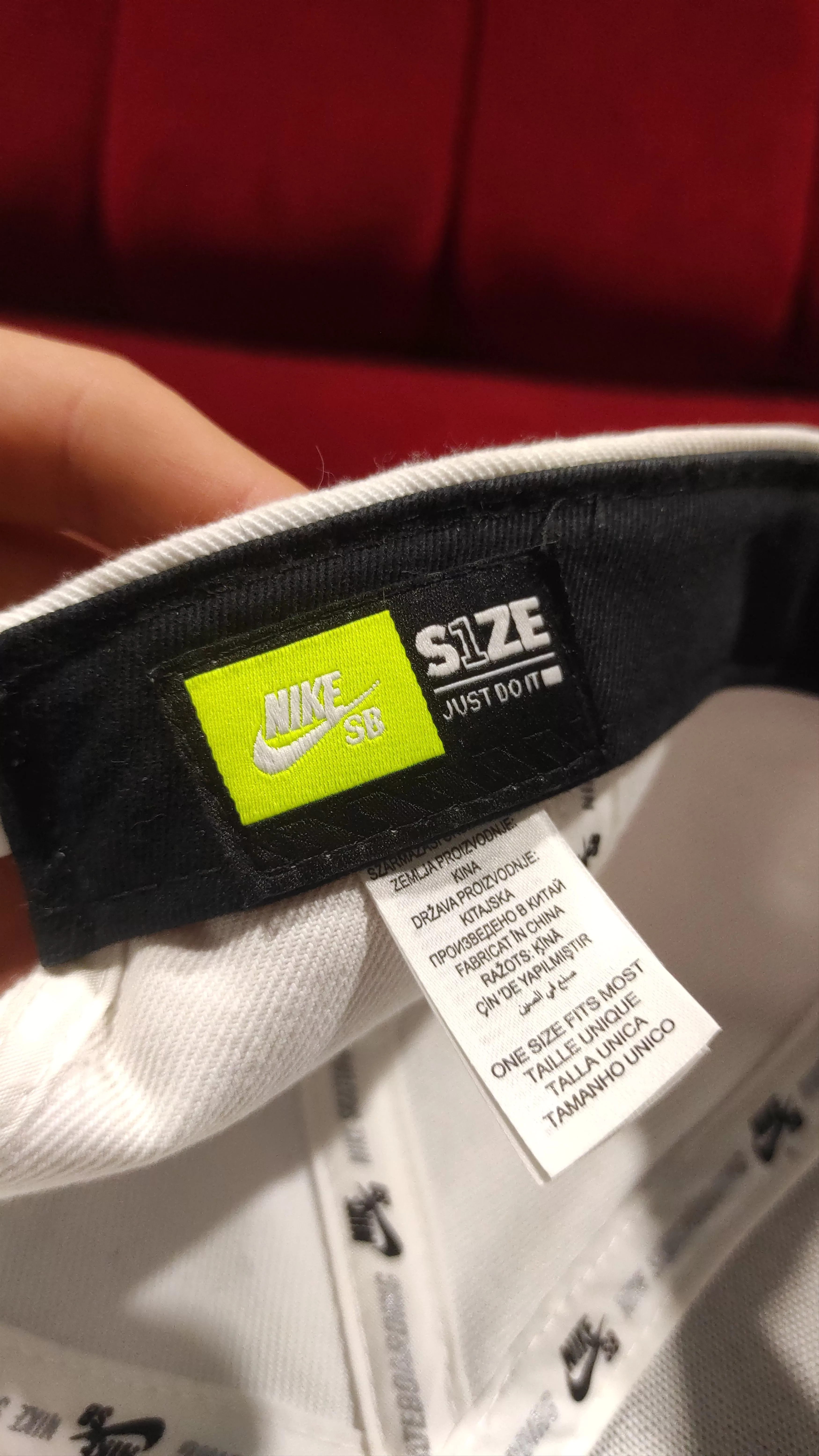 Nike Hats Nike SB White Cap Snapback