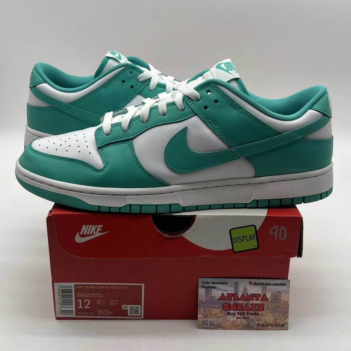 Nike Low Top Sneakers Nike dunk low clear Jade Black