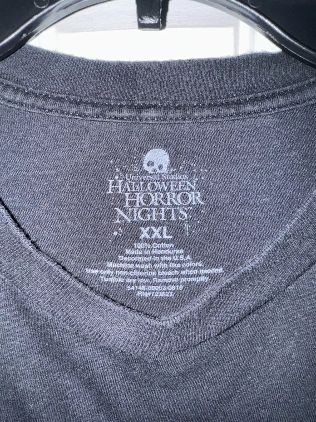 Universal Studios Short Sleeve T Shirts Universal Studios vintage 2019 halloween horror nights shirt Black