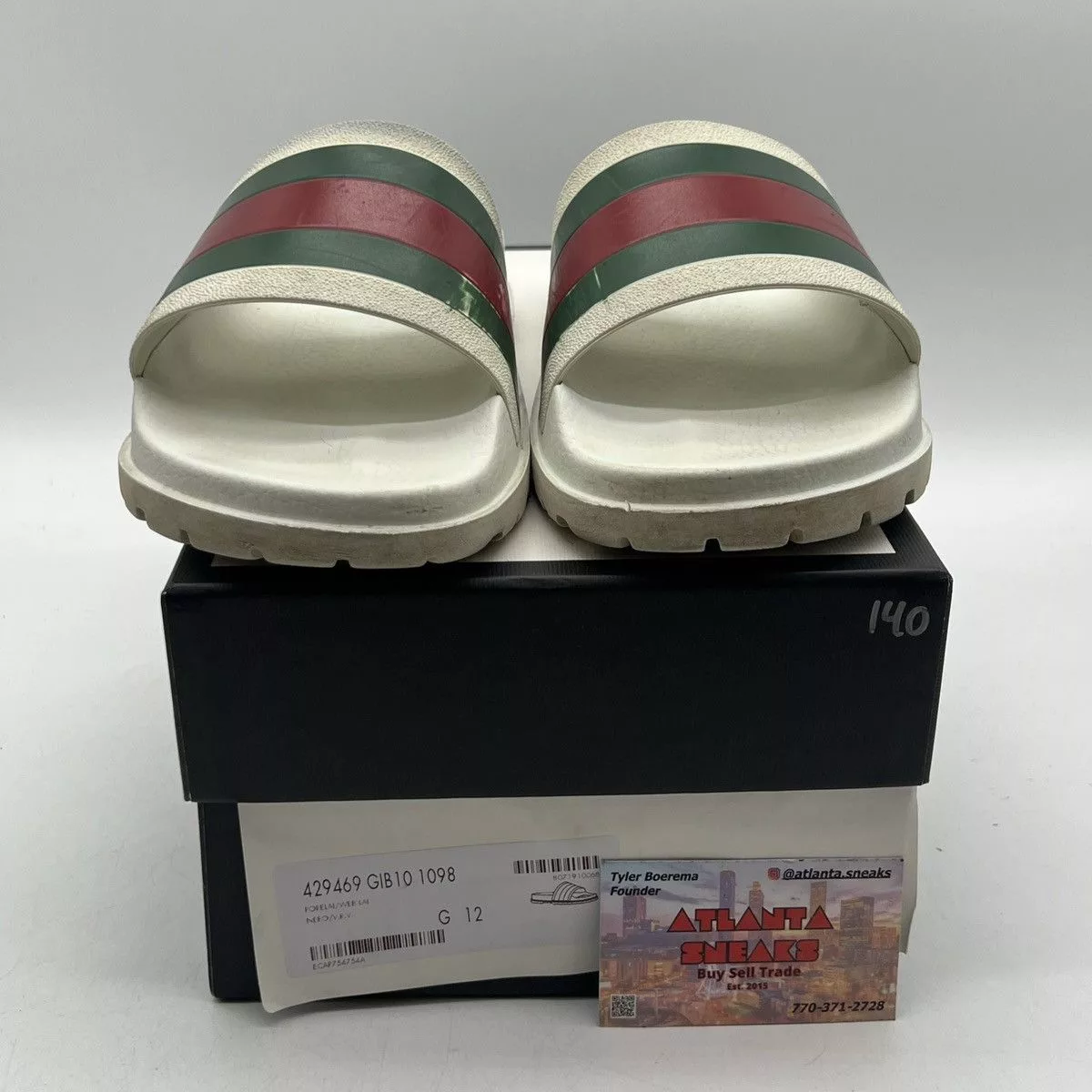 Gucci Sandals Gucci web slide white