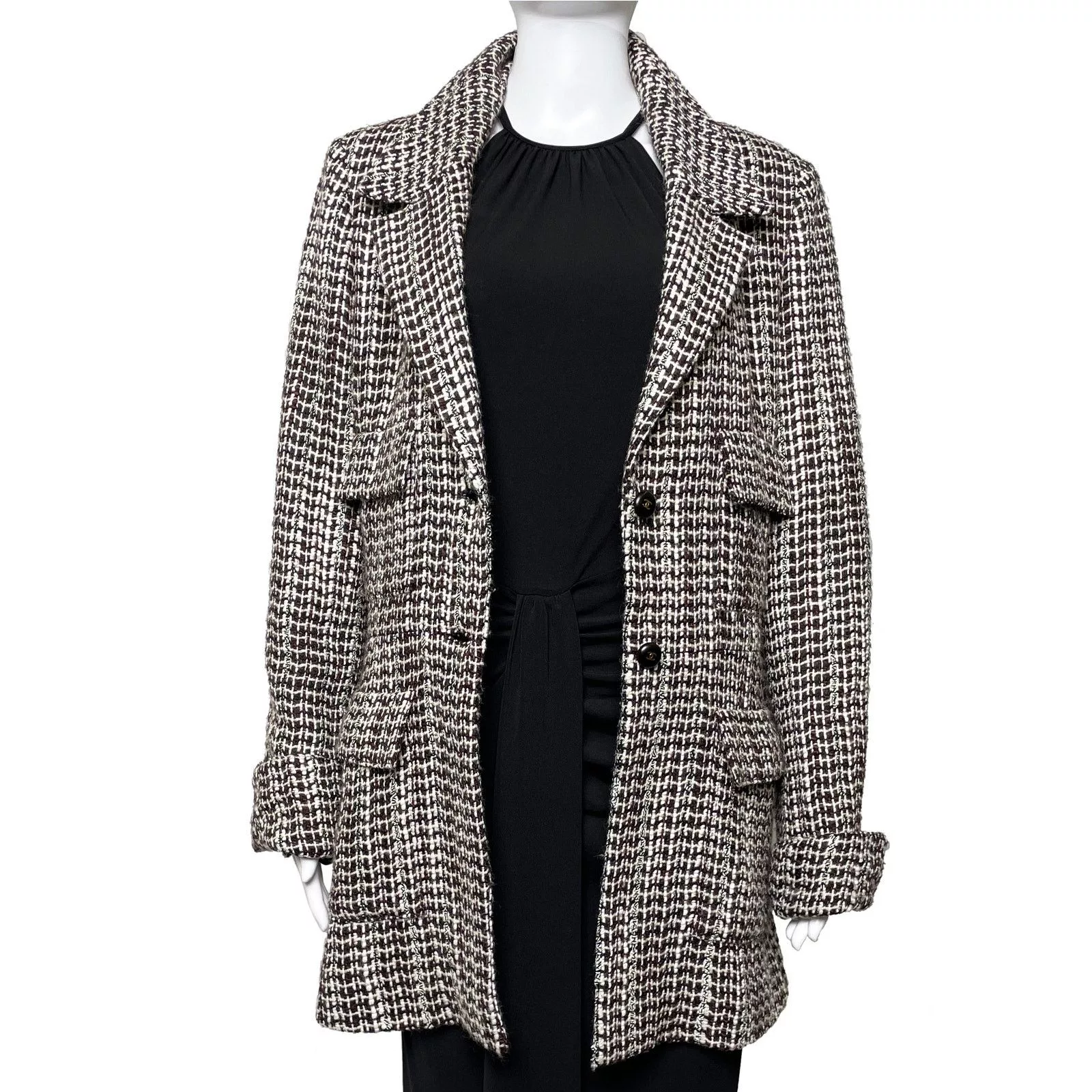 Chanel Jackets Chanel Brown Tweed Jacket Multi