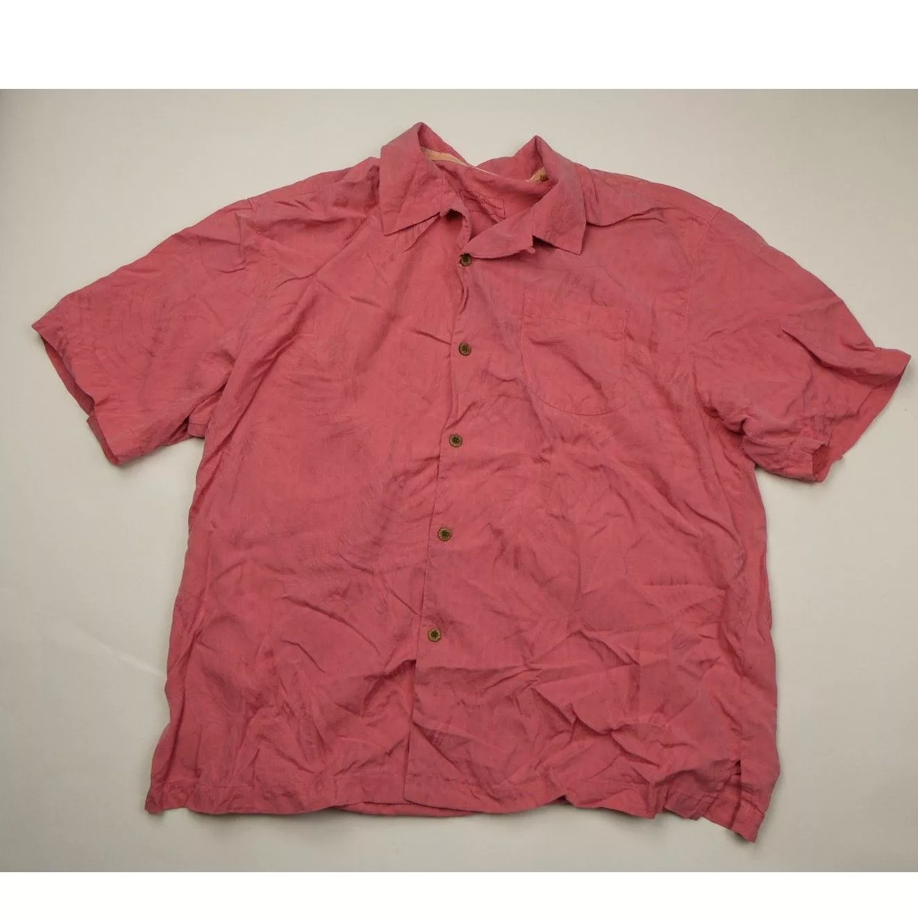 Tommy Bahama Shirts Button Ups Tommy Bahama button-down shirt, XL, 100% silk, salmon color Red