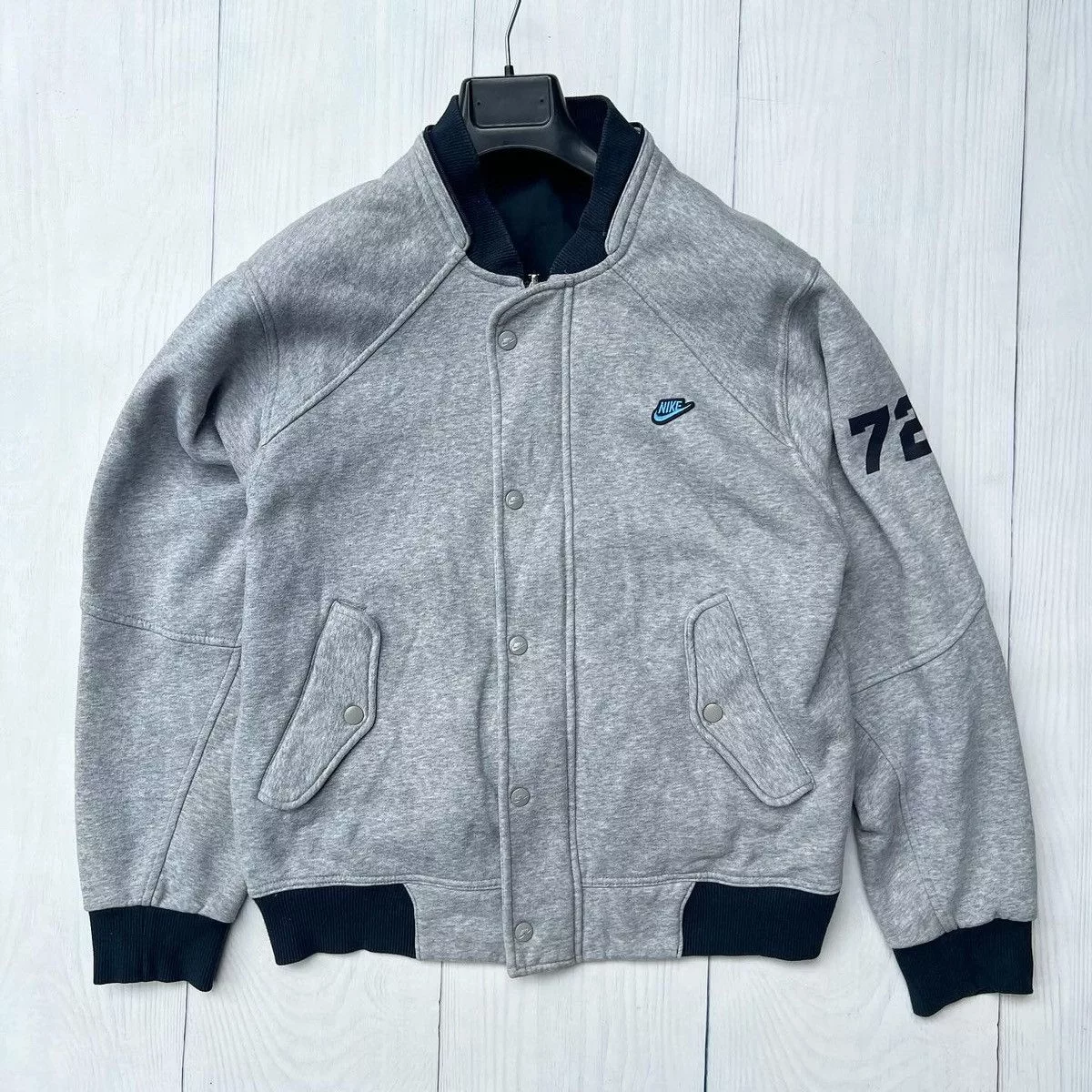 Nike Bombers Nike × Vintage Nike 72 jacket bilateral vintage Gray Streetwear