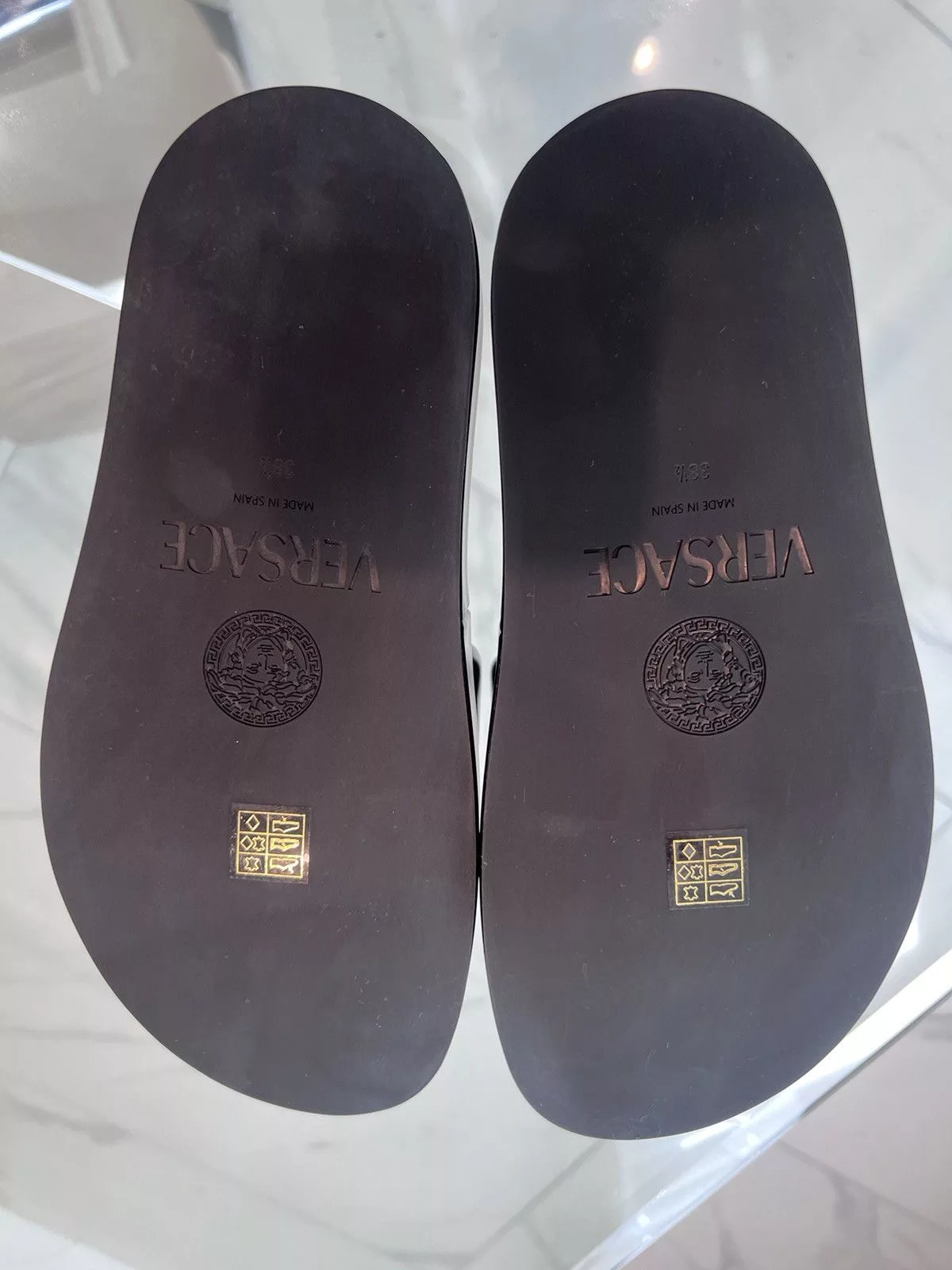 Versace Sandals Versace Medusa '95 platform sandals Black