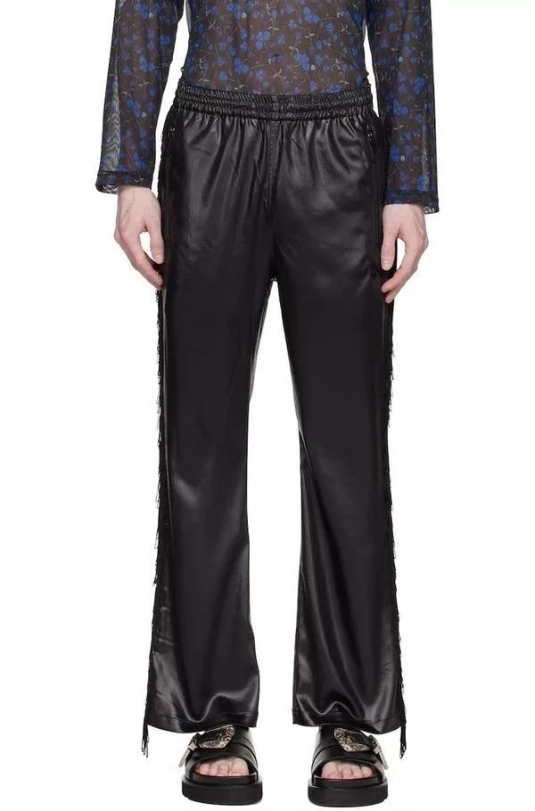 Needles Casual Pants Needles SS23 Black Fringe Bootcut Pants