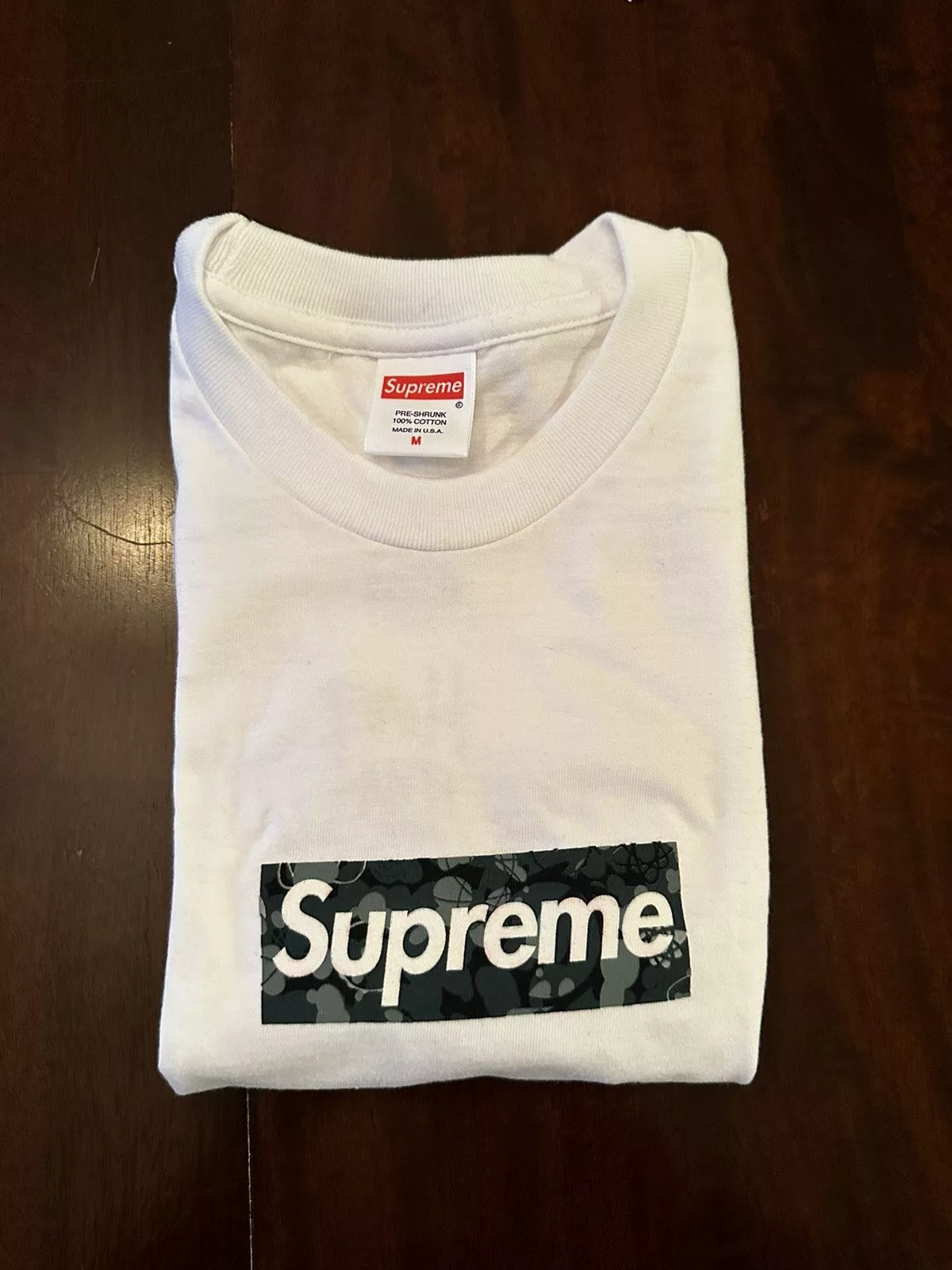 Supreme Short Sleeve T Shirts Supreme Mo’ Wax Box Logo Tee White