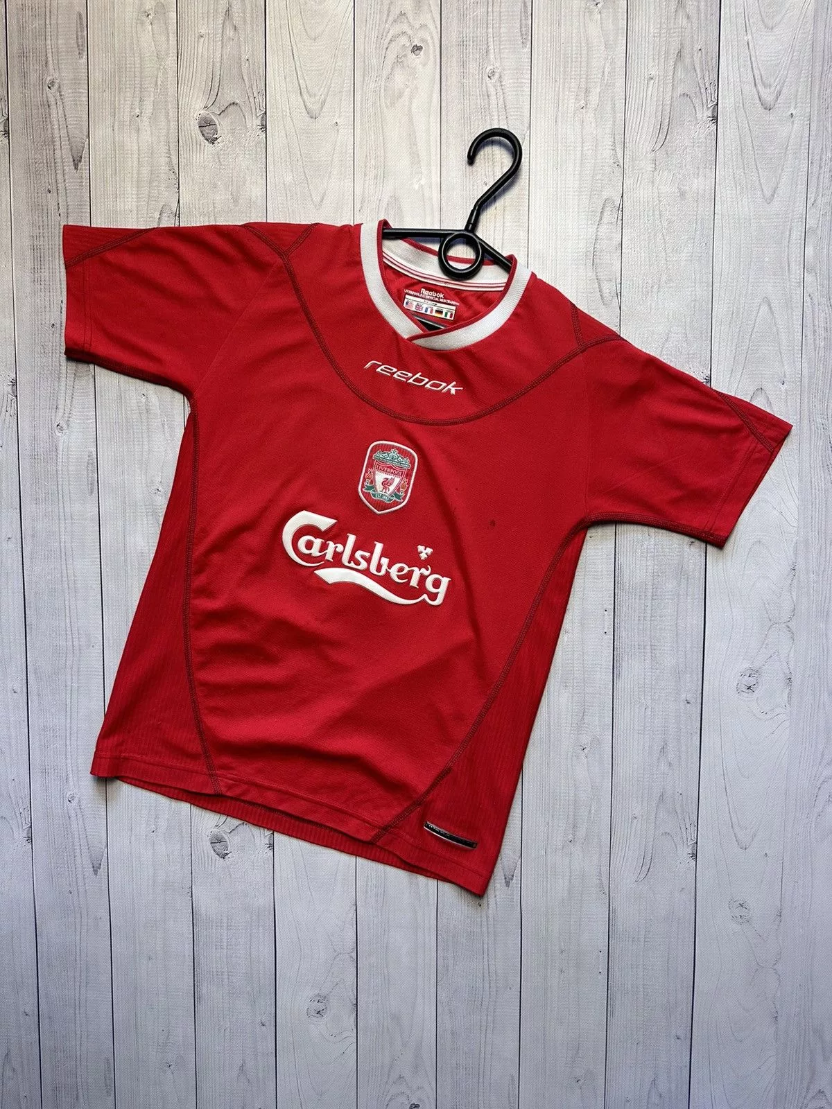 Reebok Jerseys Reebok × Vintage Vintage Liverpool Soccer Jersey Reebok 21 Diao rare XS Blue