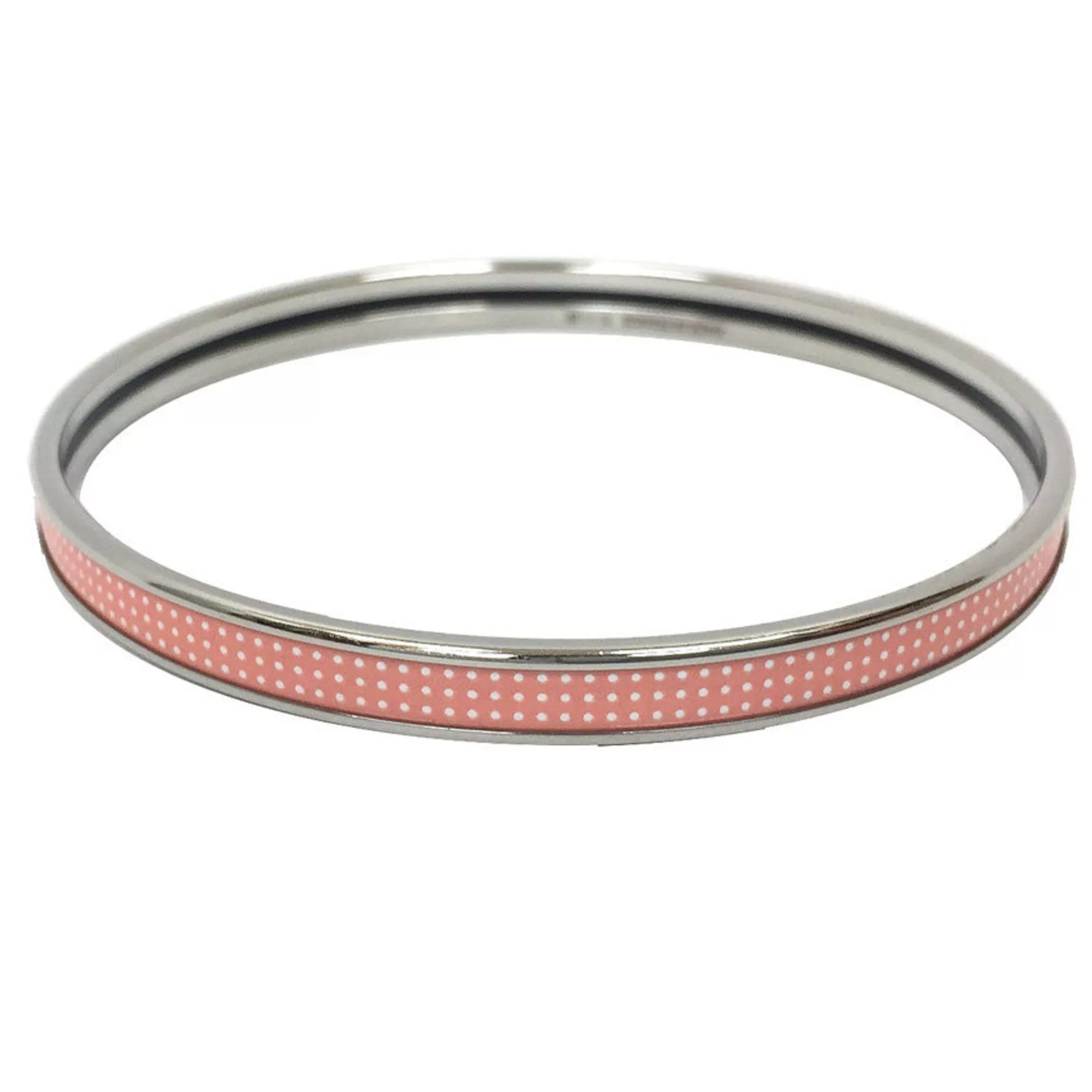 Hermes Bracelets Hermes Bangle Bracelet Uni H Pink x Silver 10014224
