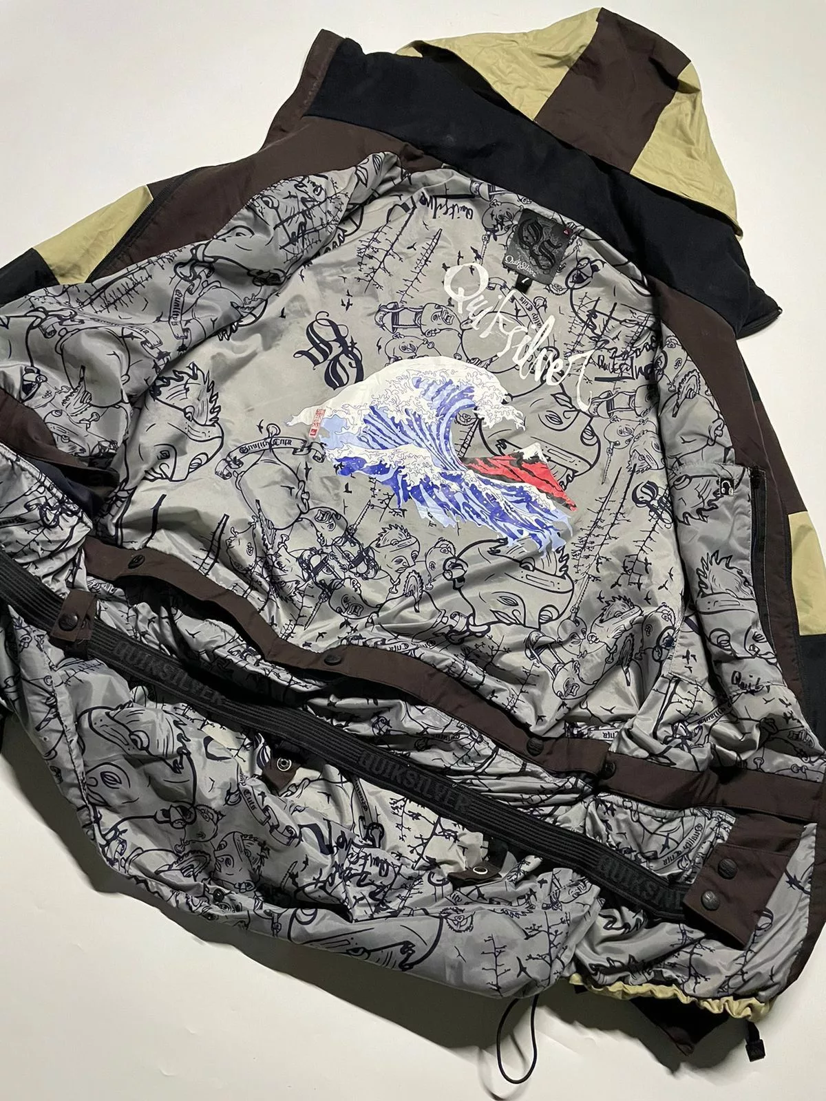 Quicksilver Light Jackets Outdoor QuickSilver 1969, Oceanbeach fullprint Windbreaker Multi Gorpcore