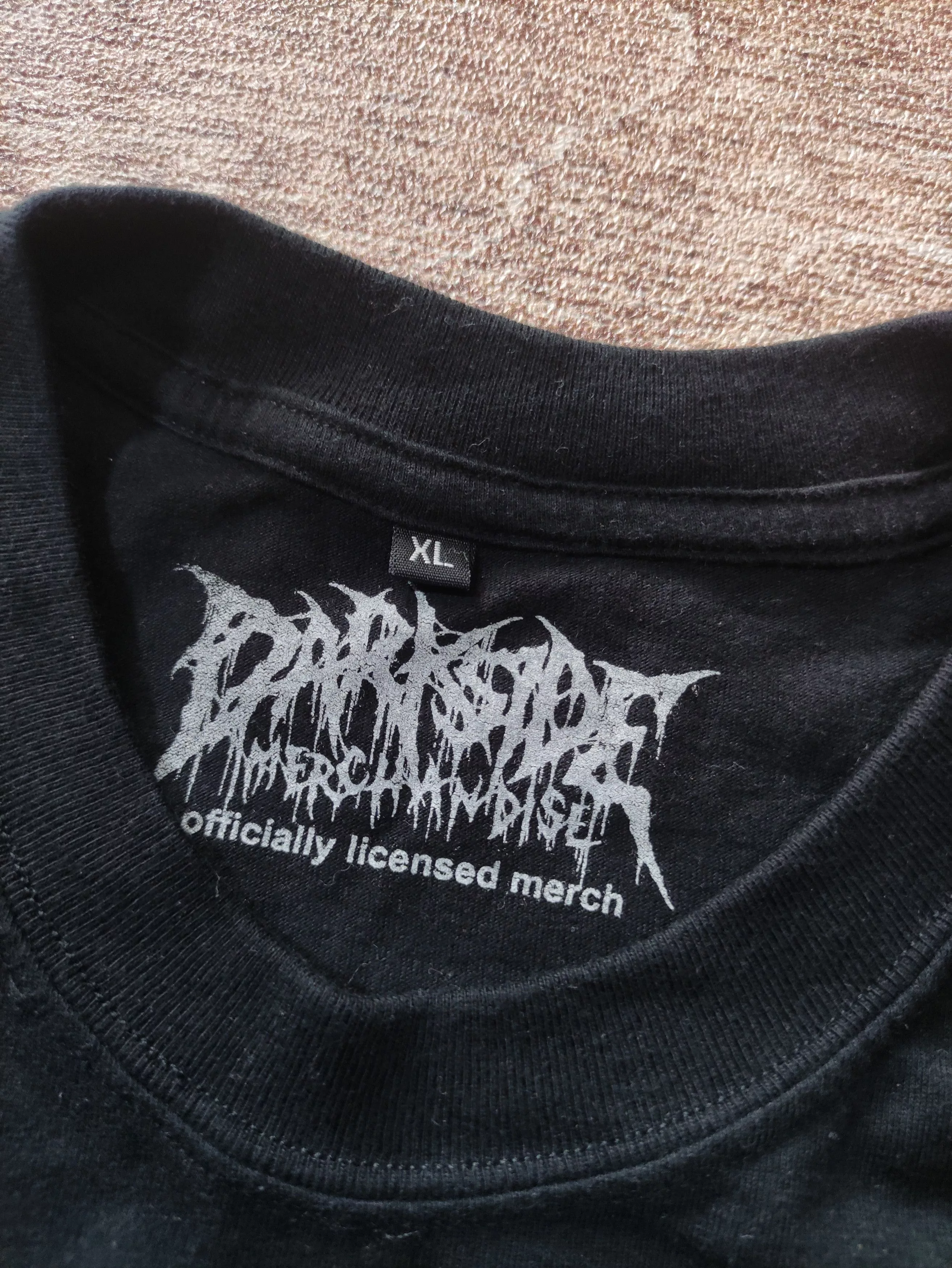 Band Tees Short Sleeve T Shirts Band Tees BOSEDEATH IMPALED FROM THE LEFT COVER ALBUM 2014 Black