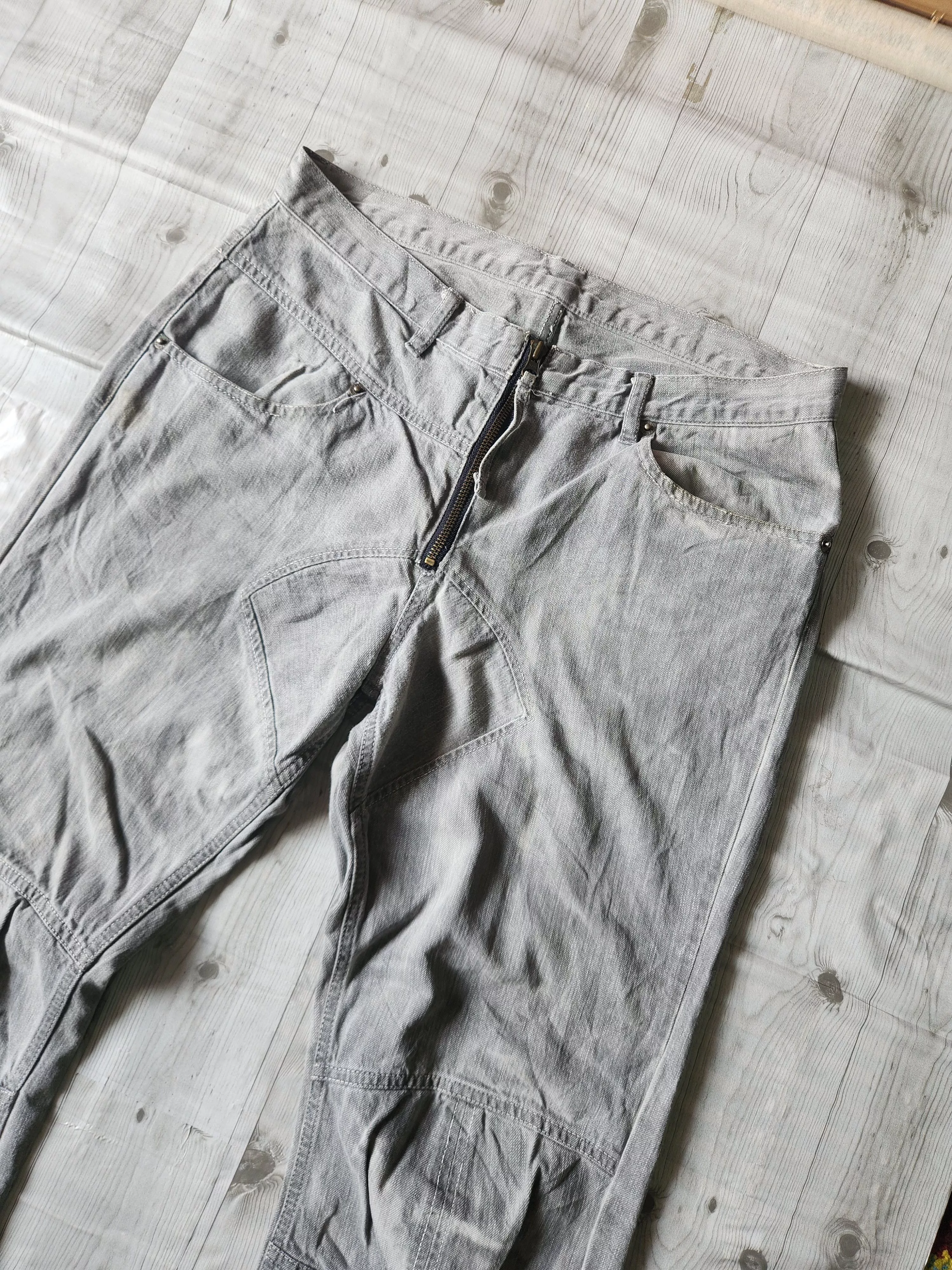 PPFM Denim PPFM × Vintage Vintage PPFM Japan Cropped Pants Quarter Gray