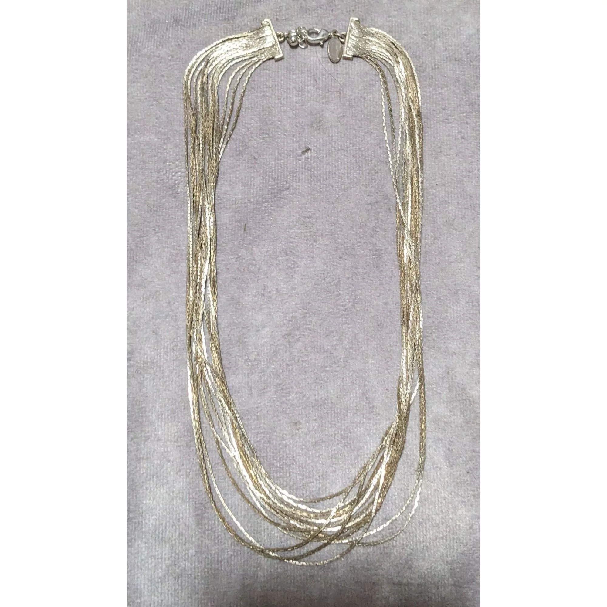 Express Necklaces Express Multilayer Silver Chain Necklace