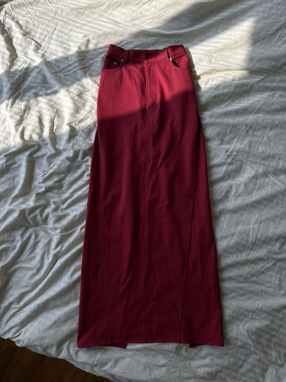 H&M Maxi Skirts H&M skirt HM STUDIO Red