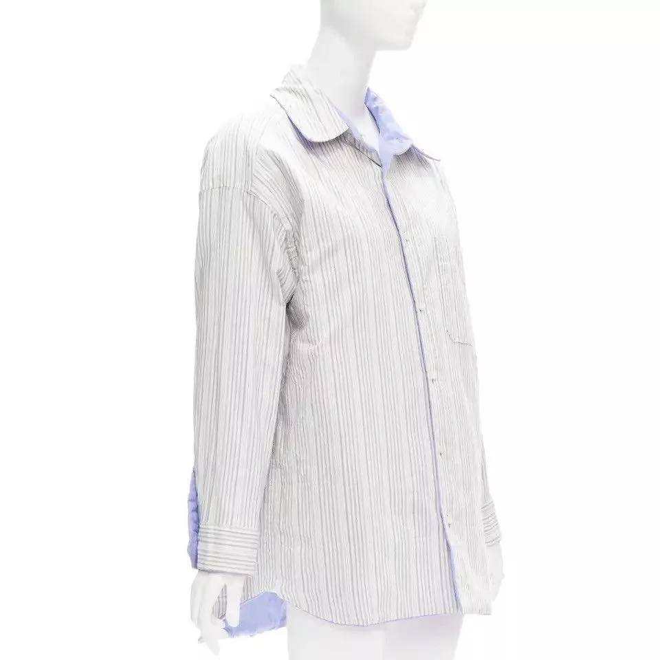 Acne Studios Light Jackets Acne studios reversible light padded shirt Blue