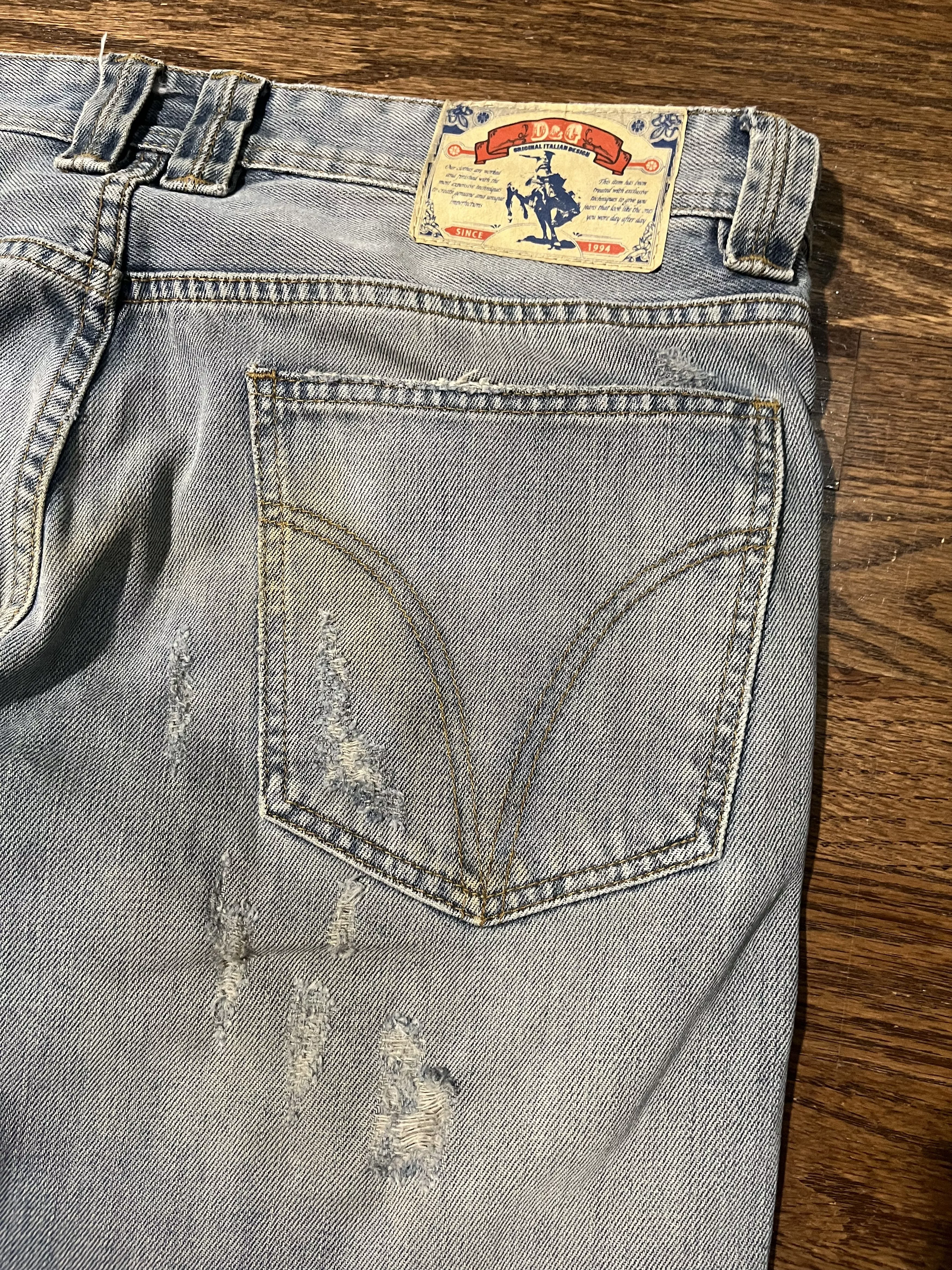 Dolce & Gabbana Denim Dolce & Gabbana Undone Double Layered Jeans Multi