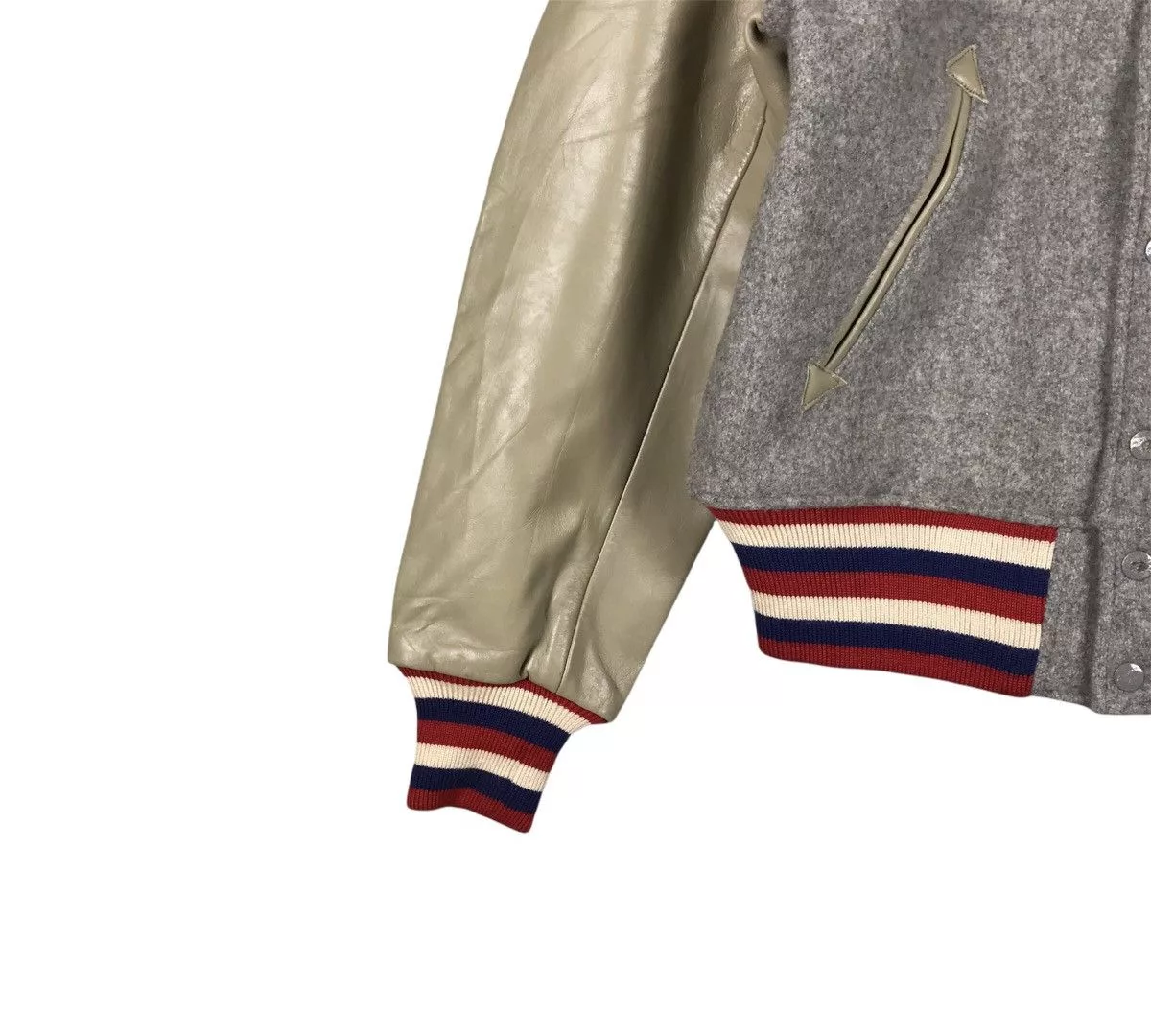 Other Light Jackets Other Vintage Style Eyes Varsity Jacket Gray