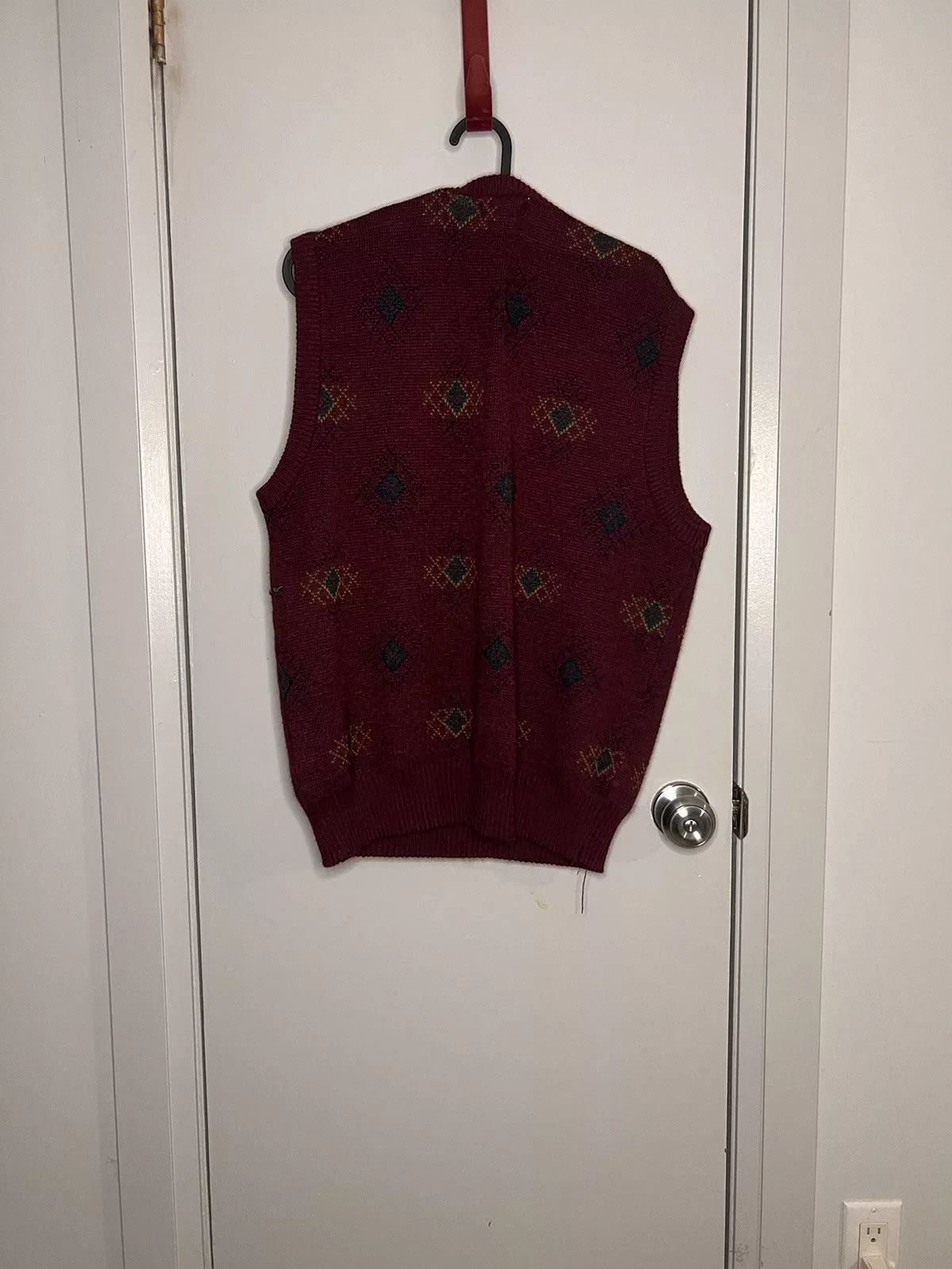 Vintage Sweaters Knitwear Vintage Vest Red