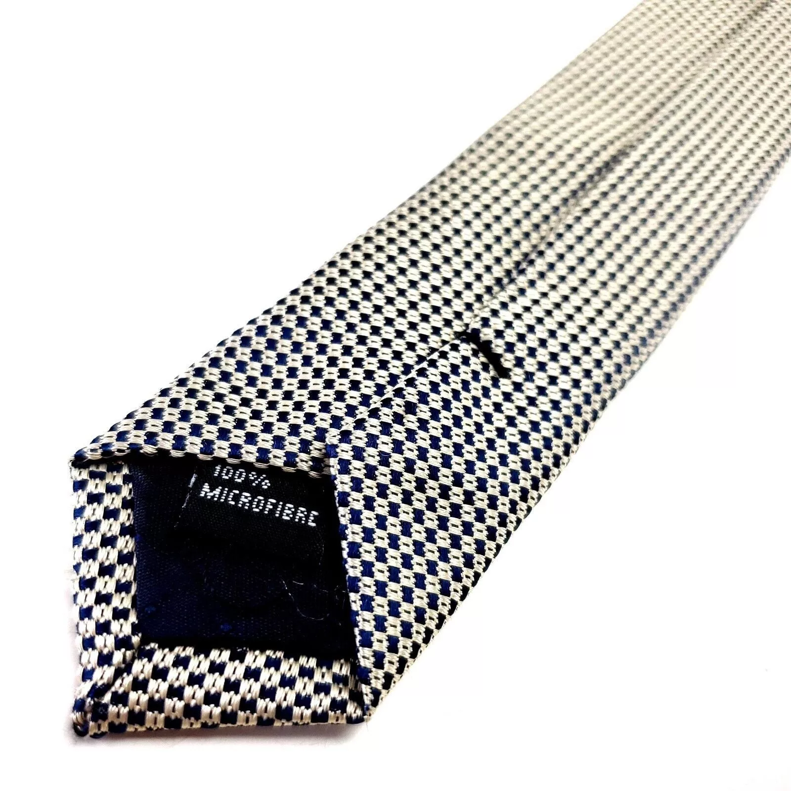 Sarar Ties Pocketsquares Sarar Gray Microfiber Tie Woven Micro Check