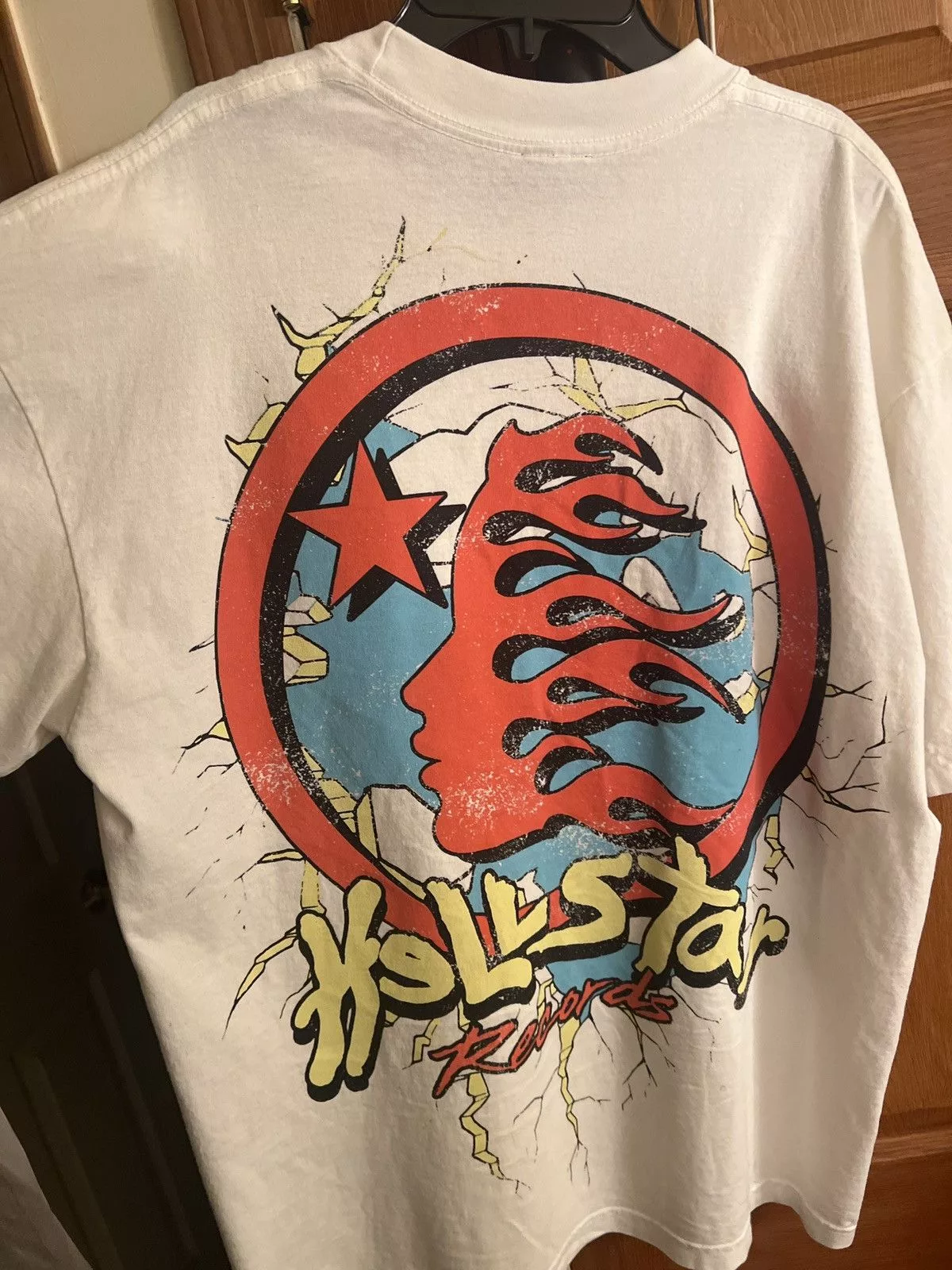 HELLSTAR Short Sleeve T Shirts Hellstar heaven on earth Tee White
