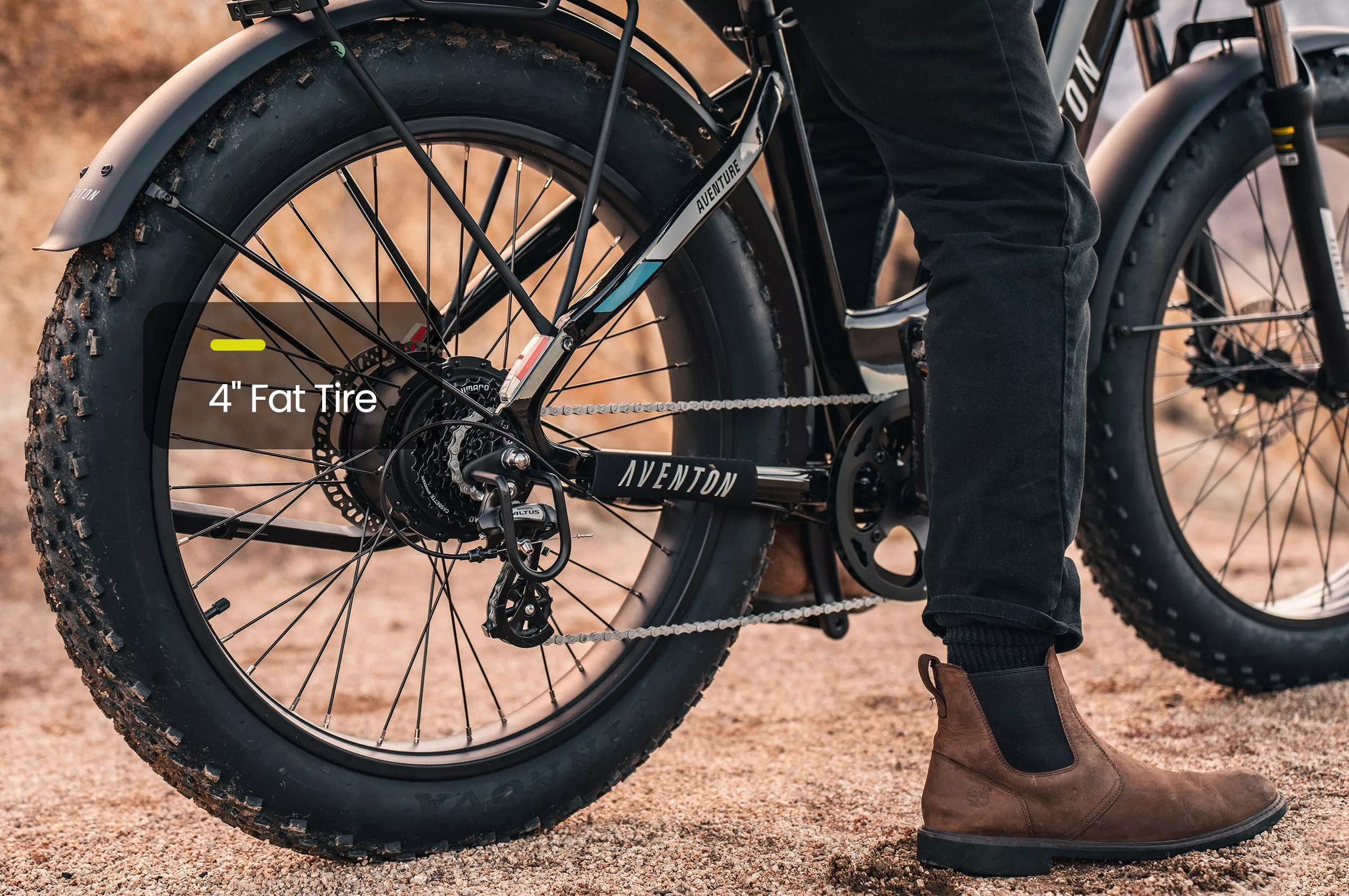 Test bike info - 4" fat tire - common