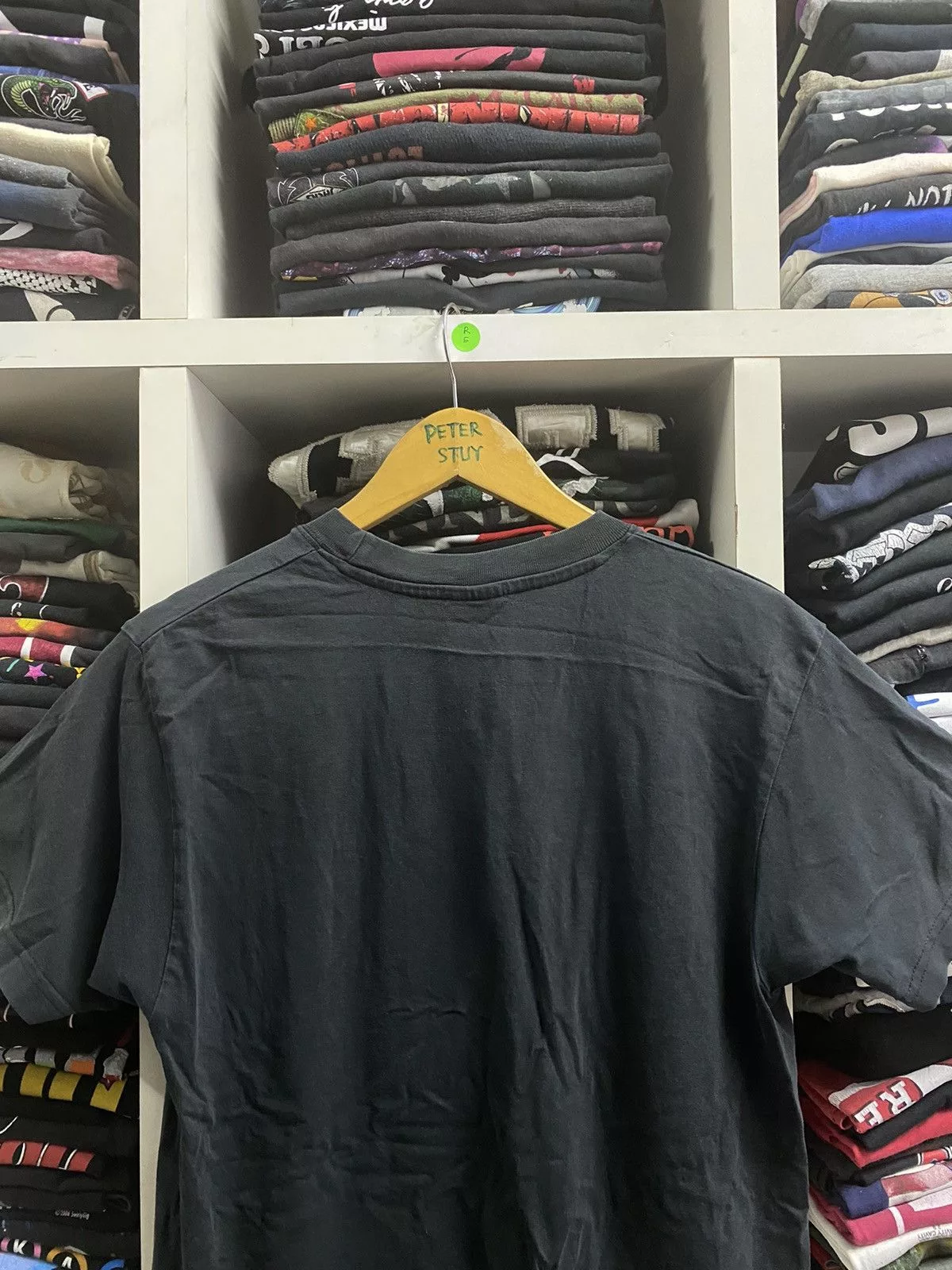 District Vision Short Sleeve T Shirts District Vision × Vintage Vintage Vision Club Spot T-shirt Black Streetwear