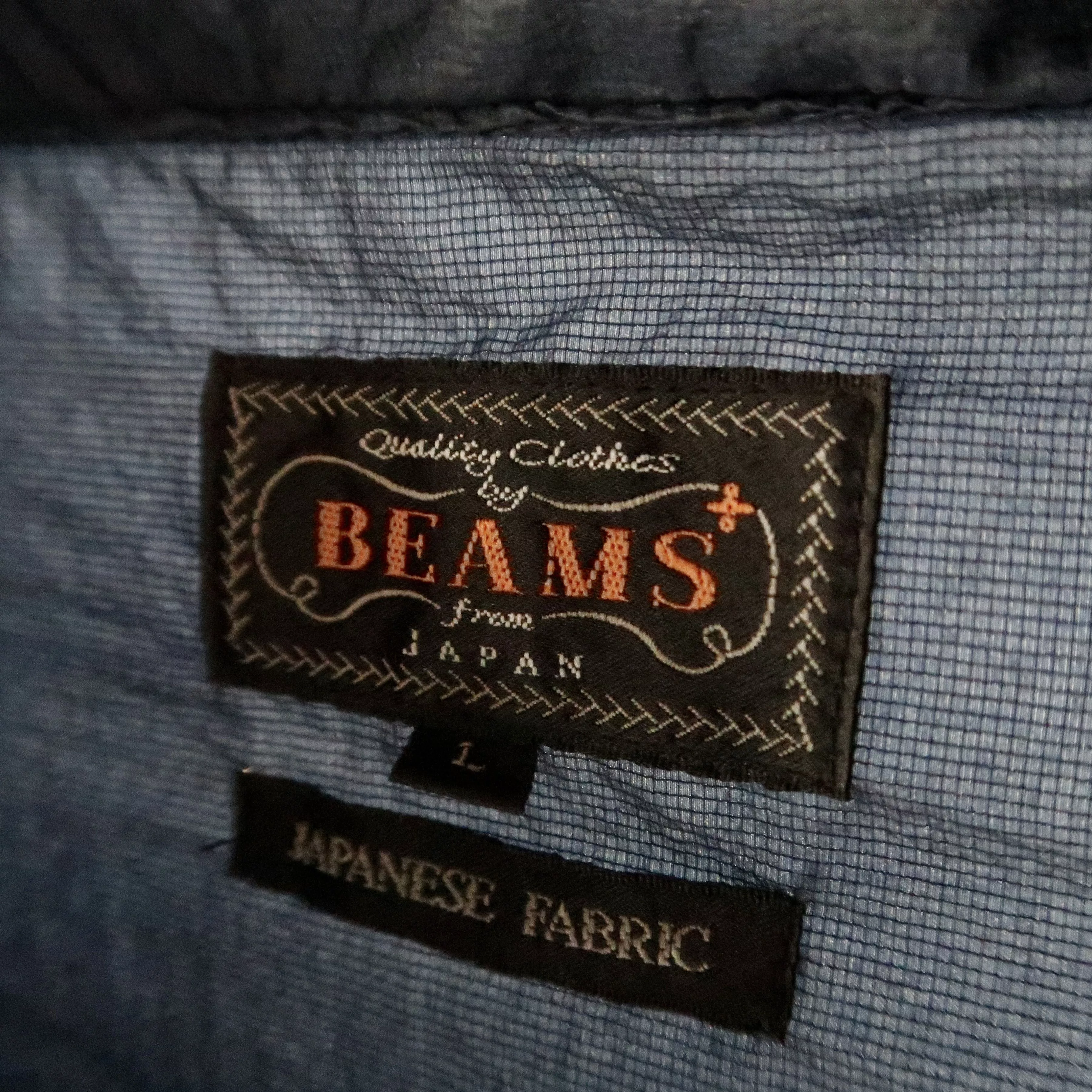 Beams Plus Light Jackets BEAMS PLUS garment dyed Ex-light nylon M-65 type jacket L Blue