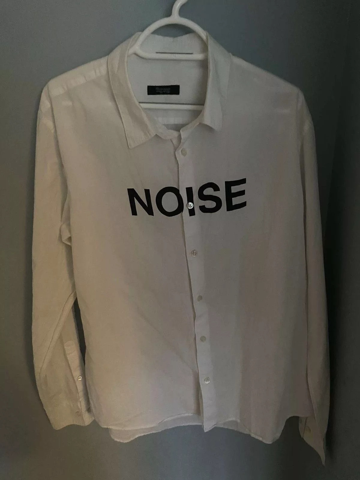 Undercover Shirts Button Ups Undercover “NOISE” button up shirt White
