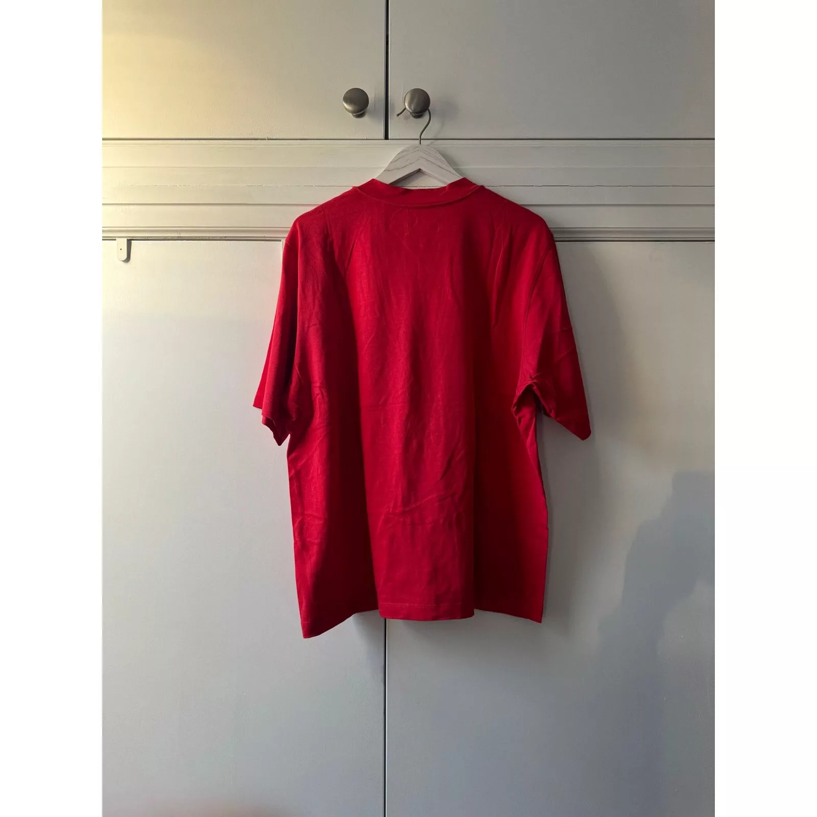 Helmut Lang Short Sleeve T Shirts Helmut Lang Red Shirt