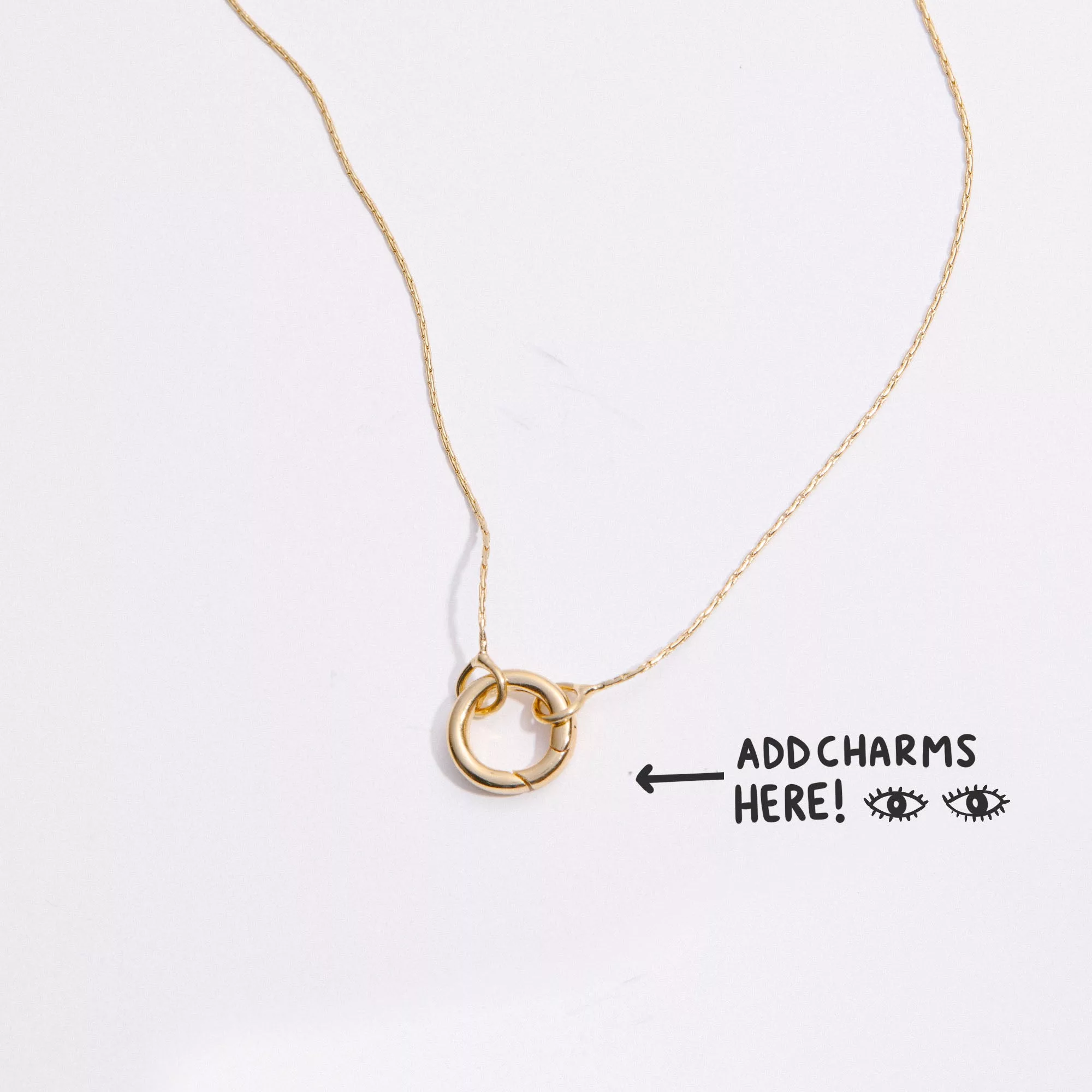 Expandable Intention Chain Charm Necklace
