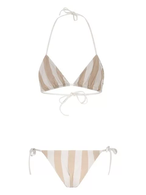 Fendi Tank Tops Fendi REVERSIBLE BIKINI Beige