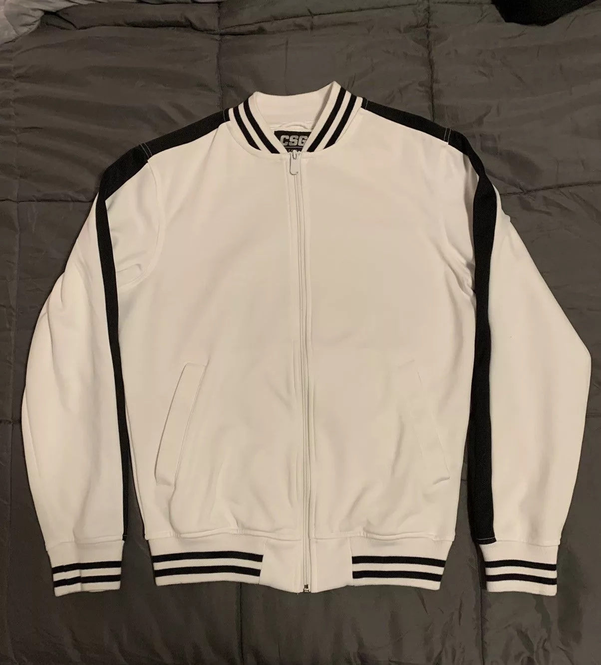 CSG Bombers CSG White Bomber Jacket Streetwear