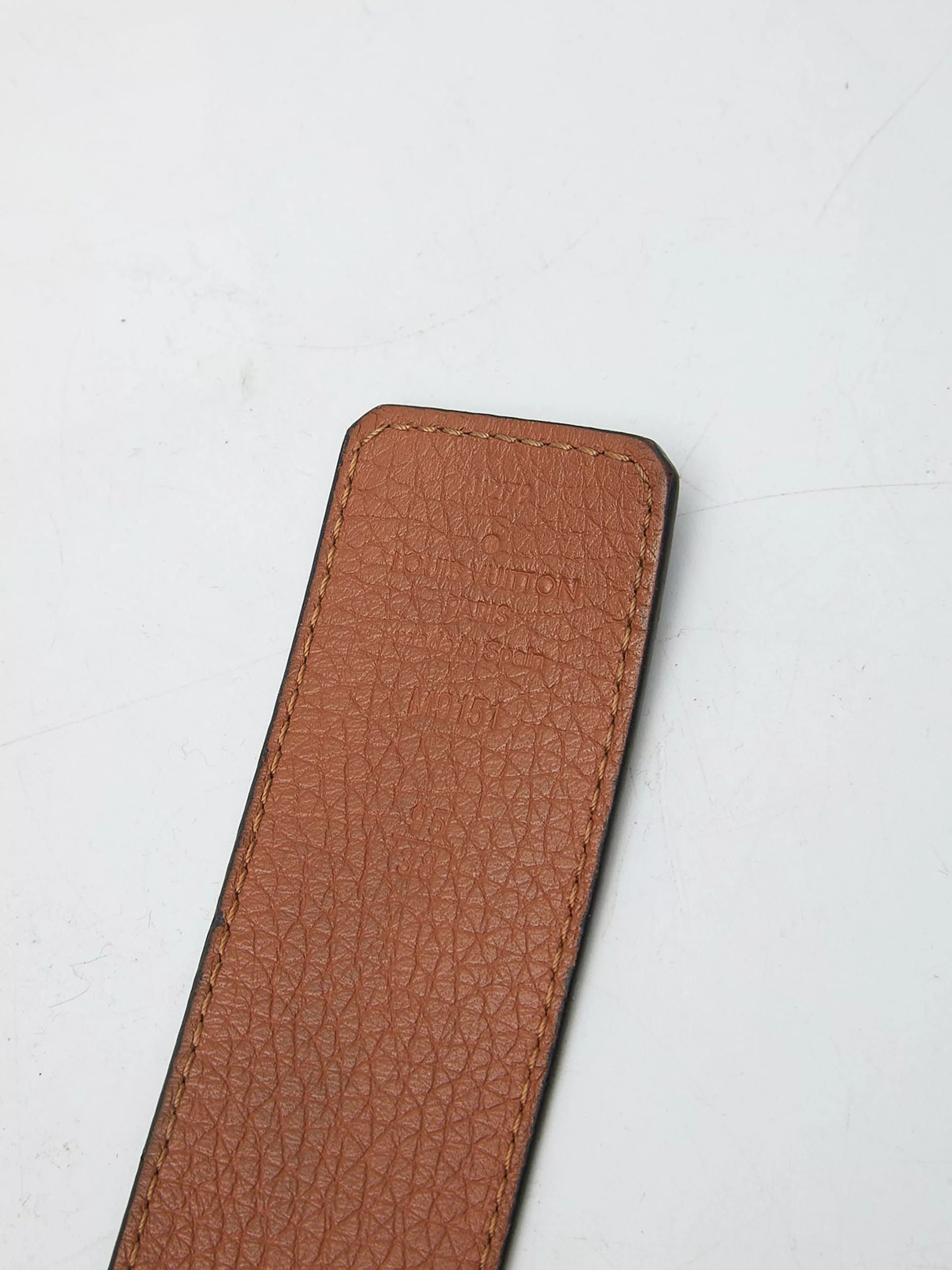 Louis Vuitton Belts Louis Vuitton Black Leather Logo Buckle Belt