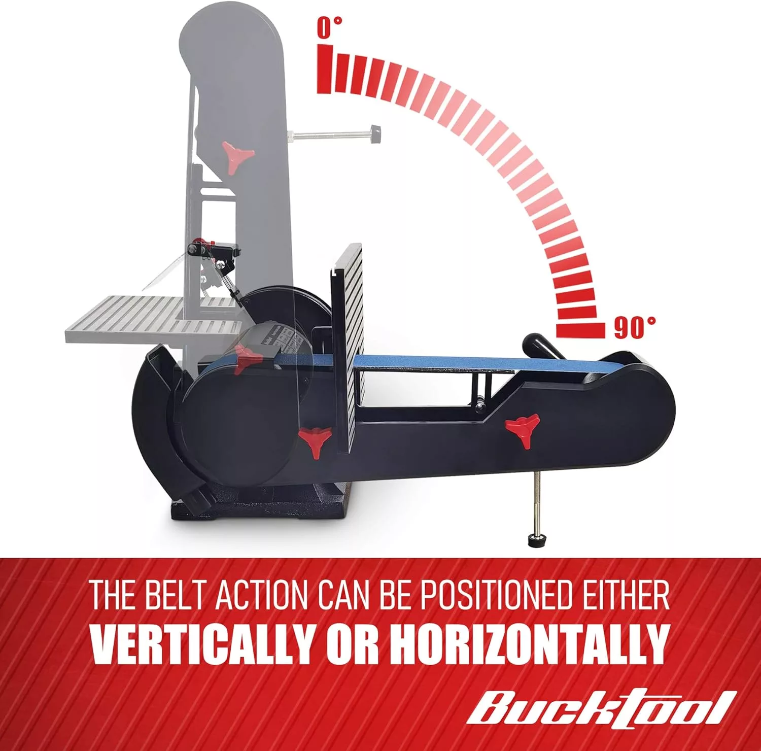 Bucktool Combo 2 x 42" Belt Sander 6" Bench Grinder