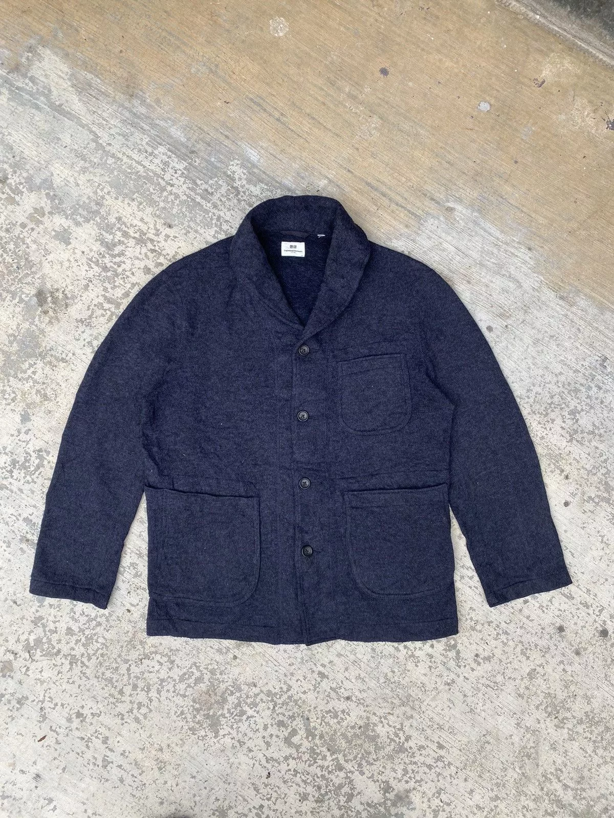 Engineered Garments Light Jackets Engineered Garments × Uniqlo ⚡️Steals⚡️AW Uniqlo X Engineered Garment shawl collar jacket Gray Workwear