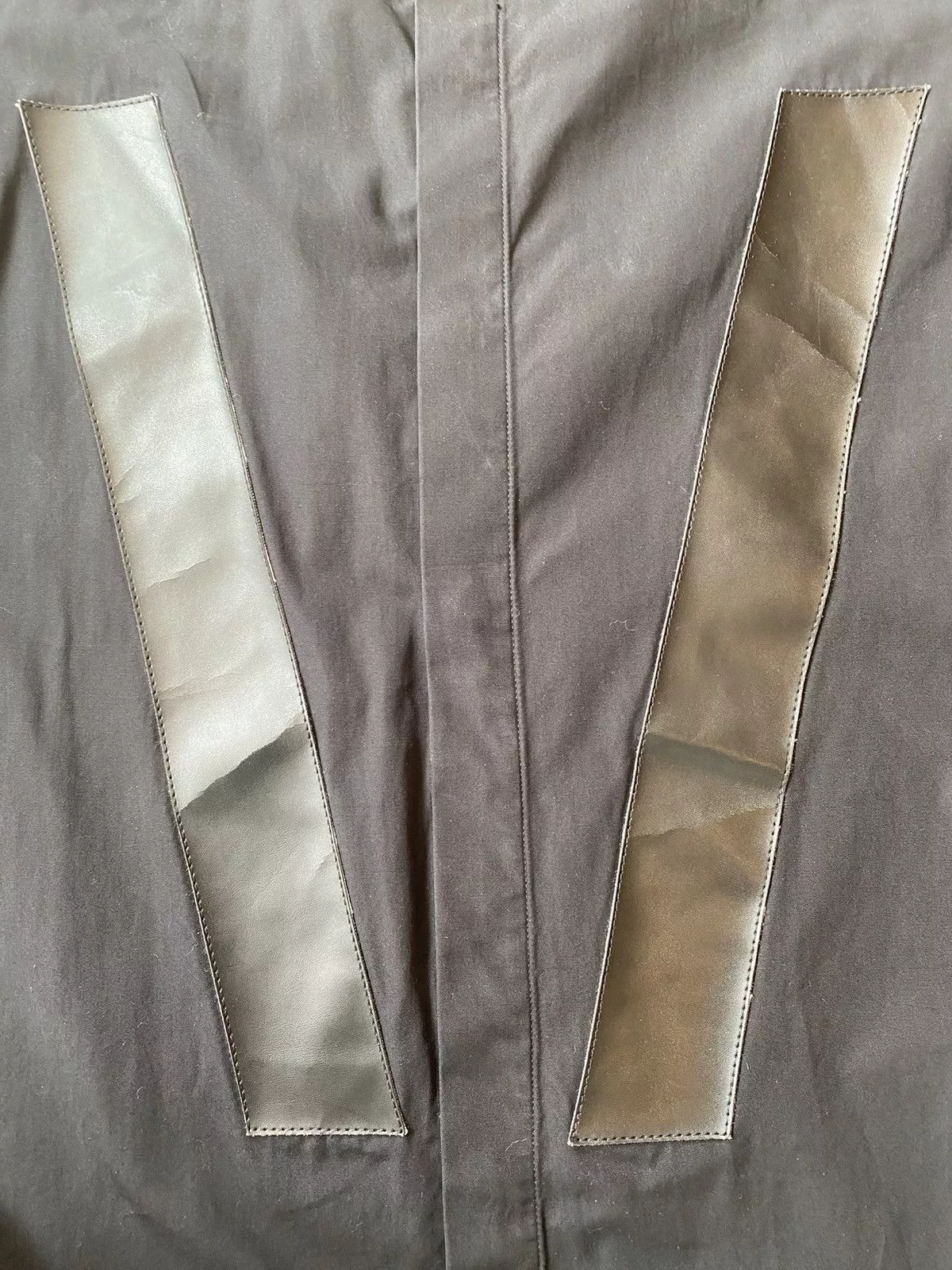 Givenchy Shirts Button Ups Givenchy SS15 Runway Leather Patch Shirt Size38/44 Black