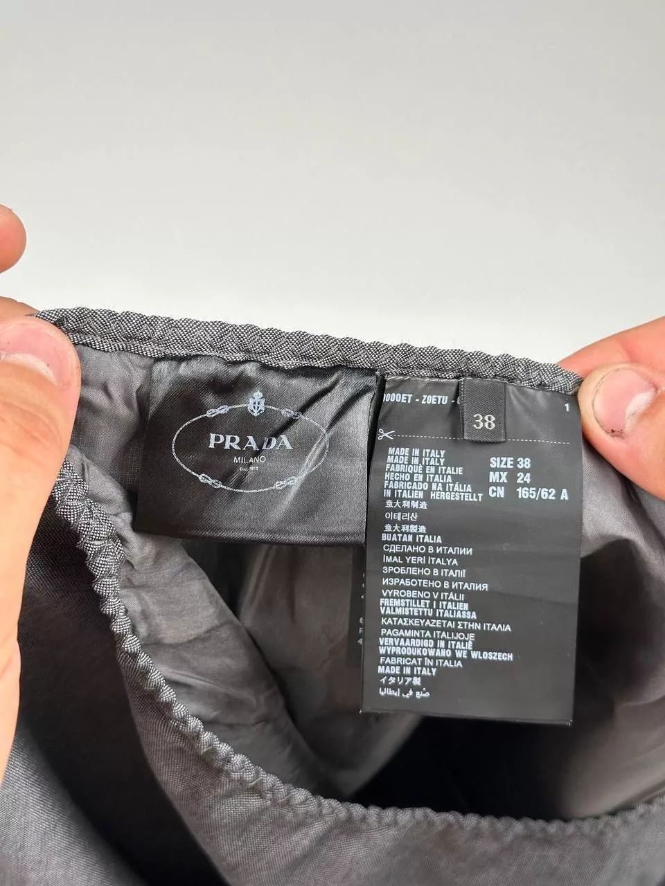 Prada Midi Skirts Skirt Prada Gray