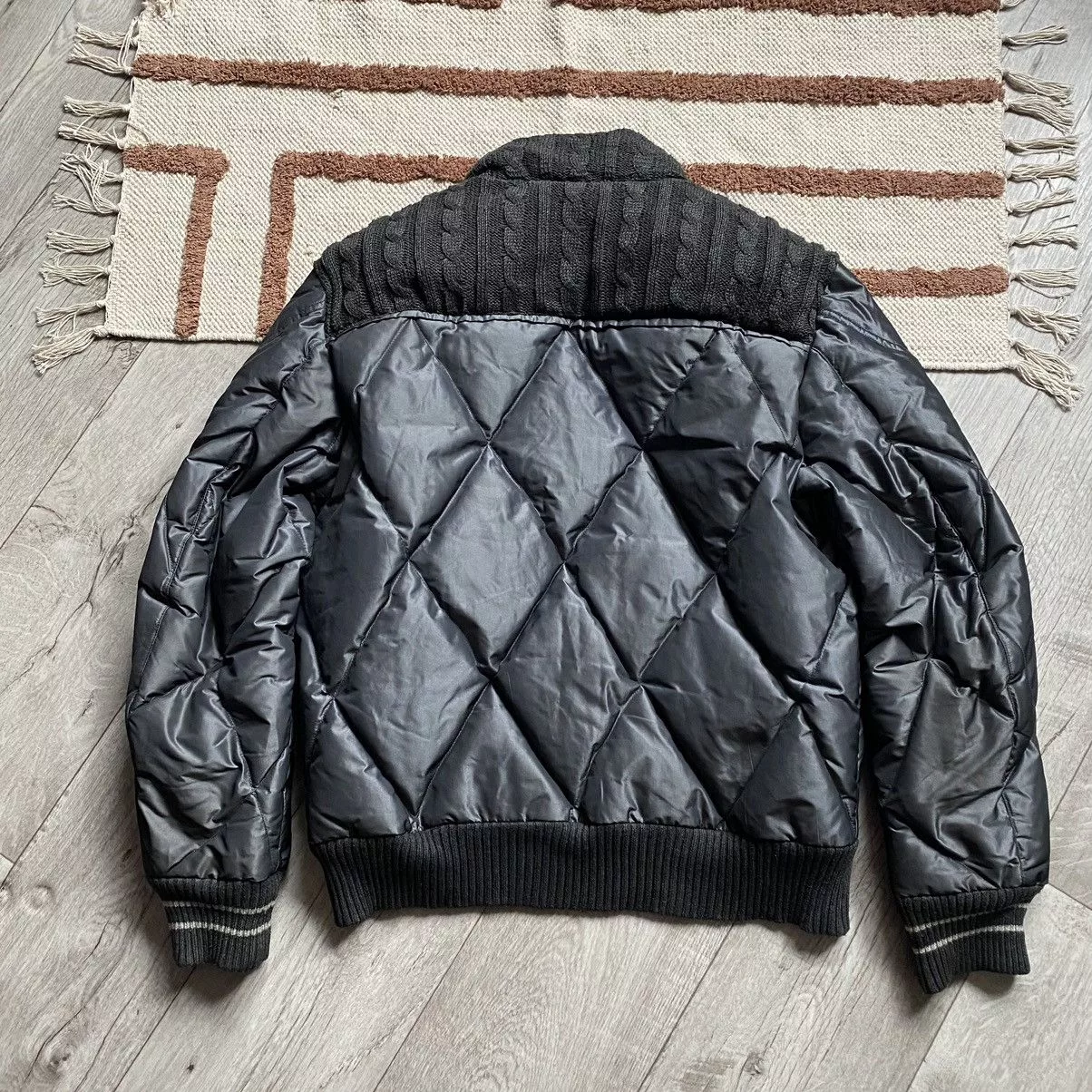 Denis Simachev Bombers Denis Simachev × Designer DENIS SIMACHEV DESIGNER NYLON DOWN PUFFER JACKET Gray